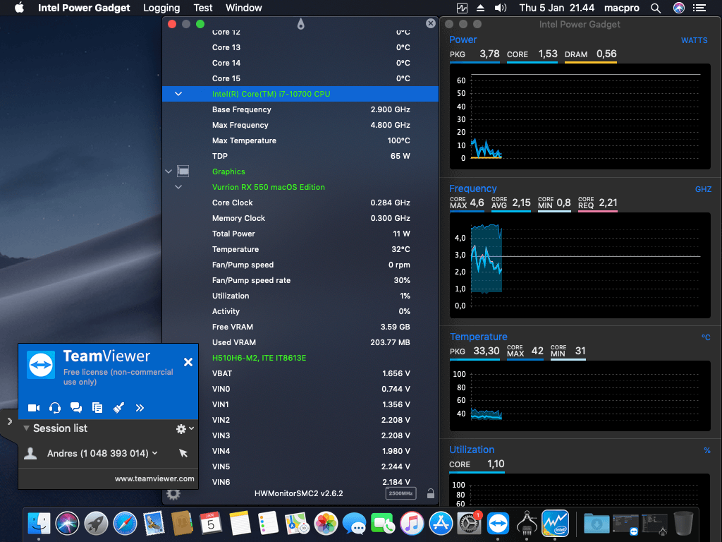 ECS H510H6 M2 + Intel Core i7 10700 + Vurrion RX 550   OpenCore 3