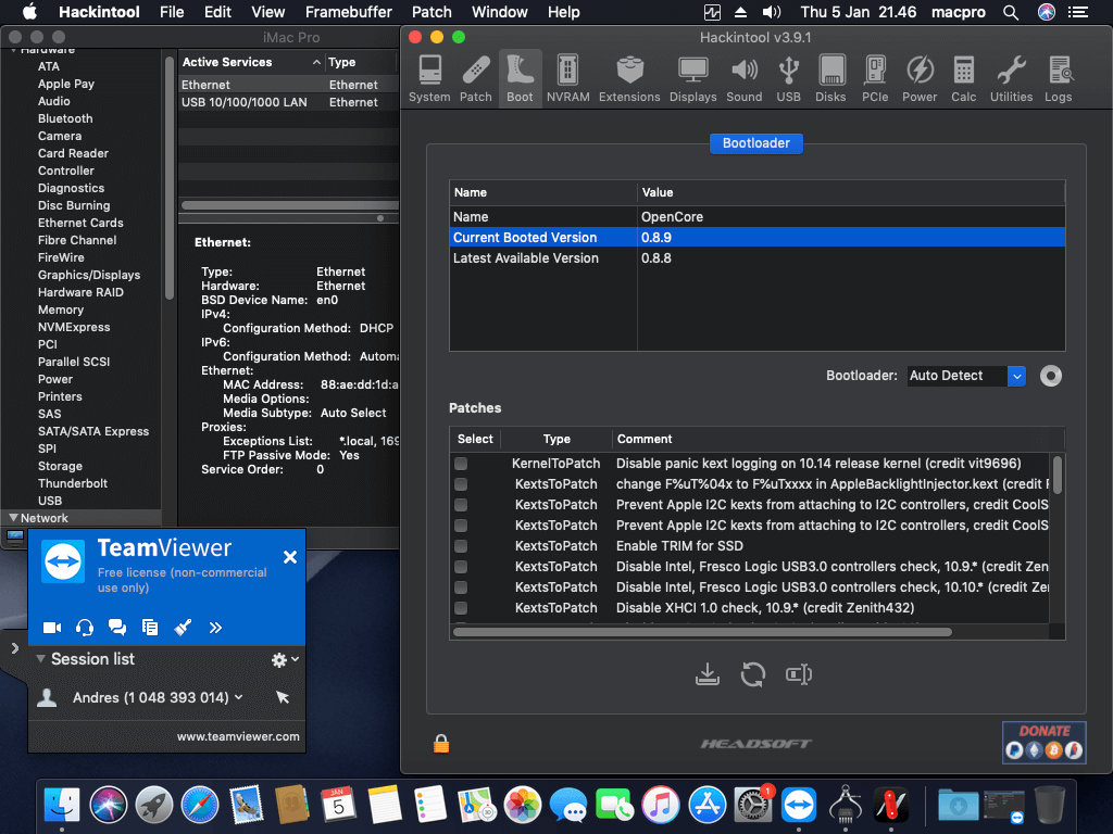 ECS H510H6 M2 + Intel Core i7 10700 + Vurrion RX 550   OpenCore 9
