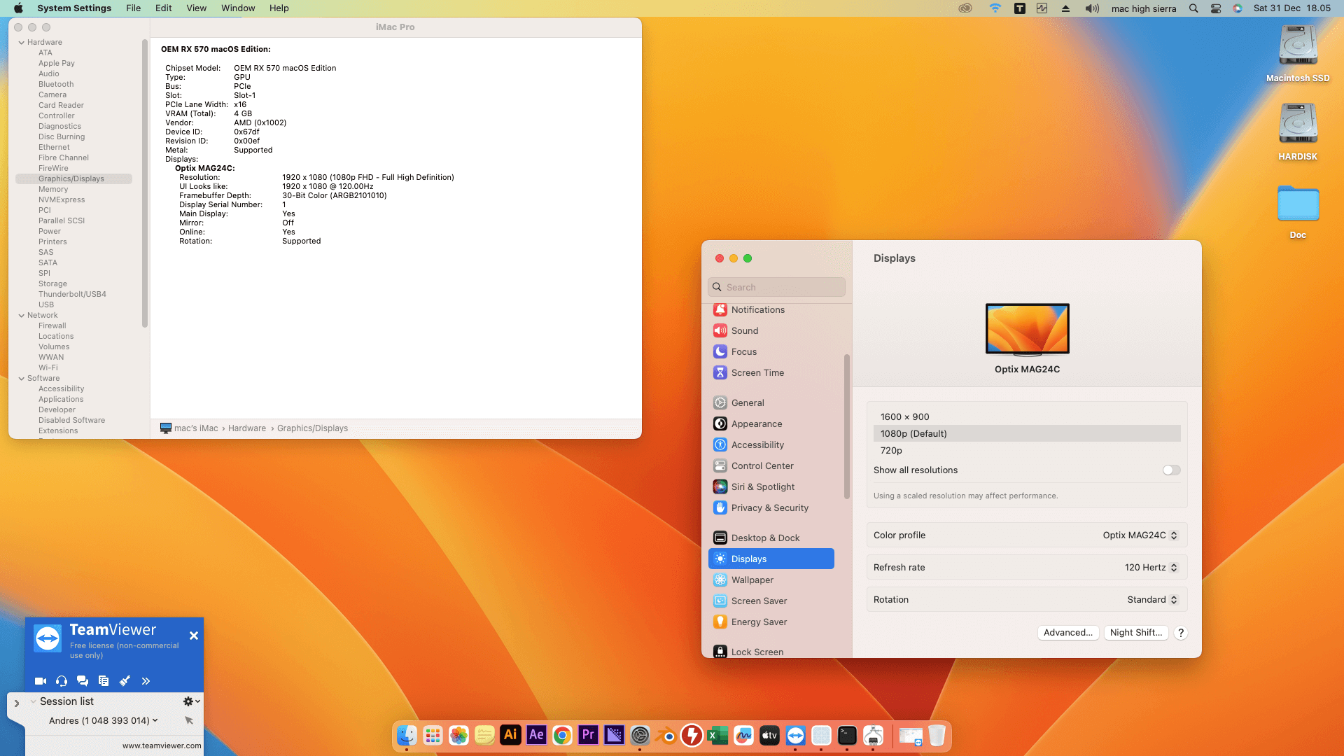 MSI H110M PRO VD PLUS + Intel Core i7 6700 + OEM RX 570 2nd   OpenCore 5