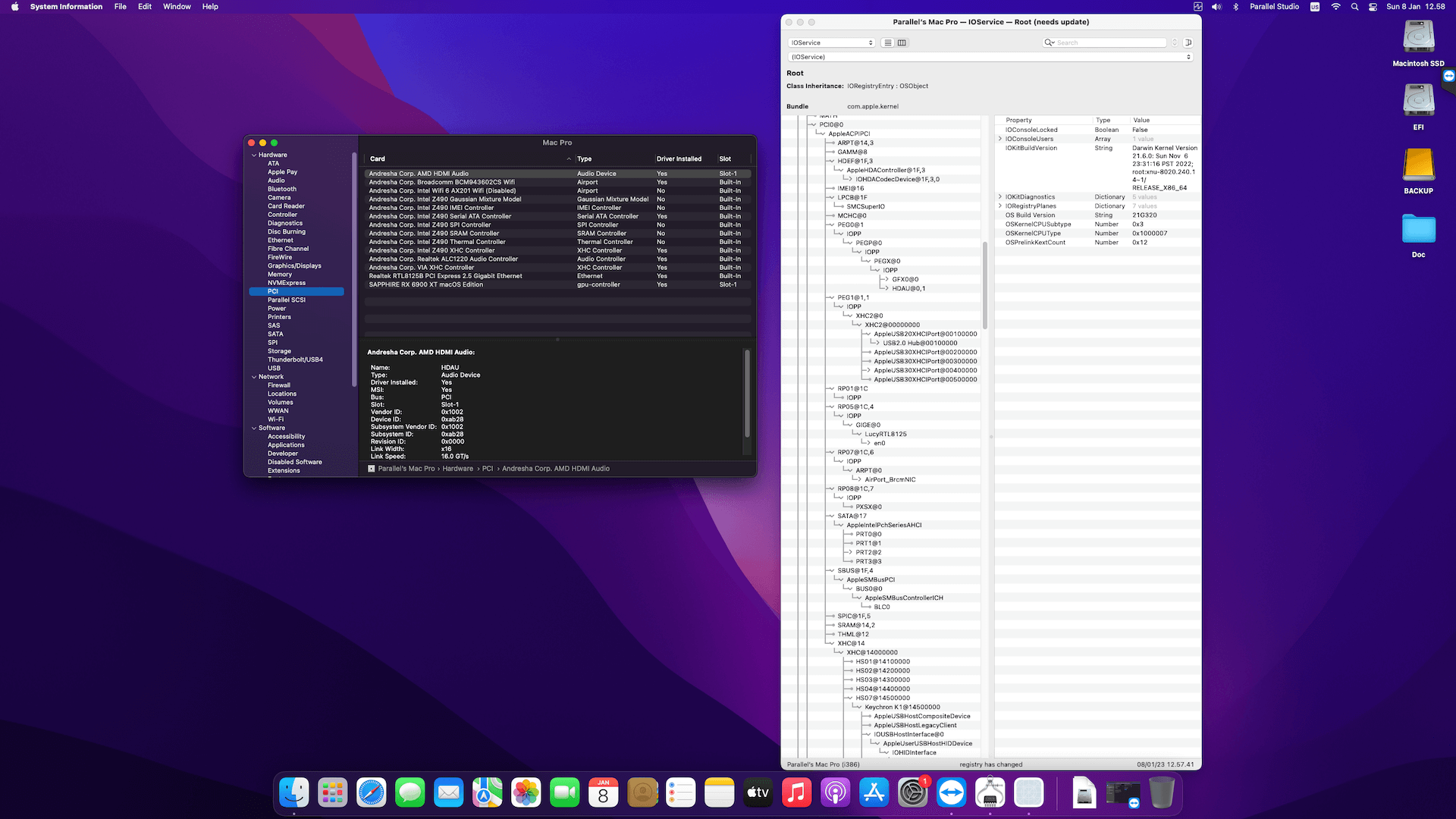 MSI MPG Z490M Gaming Edge Wifi + Intel Core i9 10900K + Sapphire RX 6900 XT   OpenCore 9