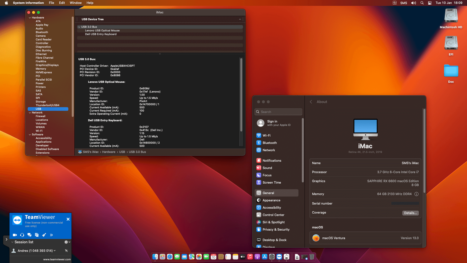 MSI Z370 A PRO + Intel Core i7 8700K + Sapphire RX 6600   OpenCore 3