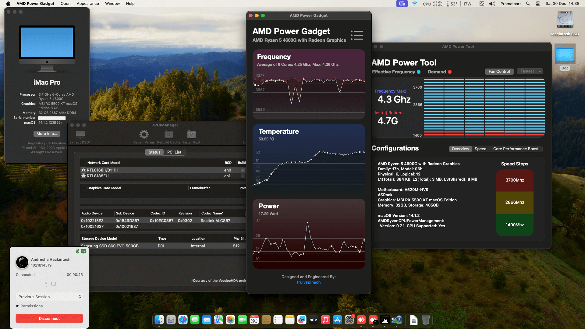 Asrock A520M HVS + AMD Ryzen 5 4600G + MSI RX 5500 XT   OpenCore 1
