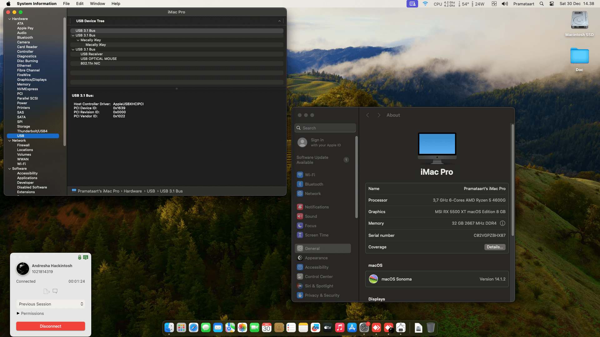 Asrock A520M HVS + AMD Ryzen 5 4600G + MSI RX 5500 XT   OpenCore 1