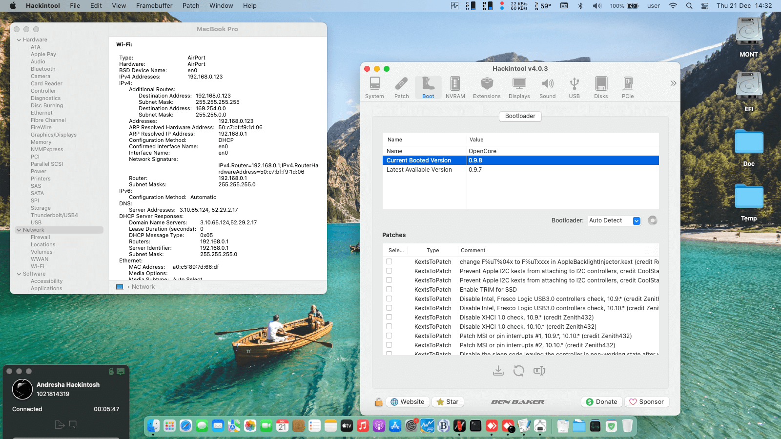 HP EliteBook Folio G1   P2C89AV (SkyLake   Intel HD 515 + I2C)   OpenCore 1