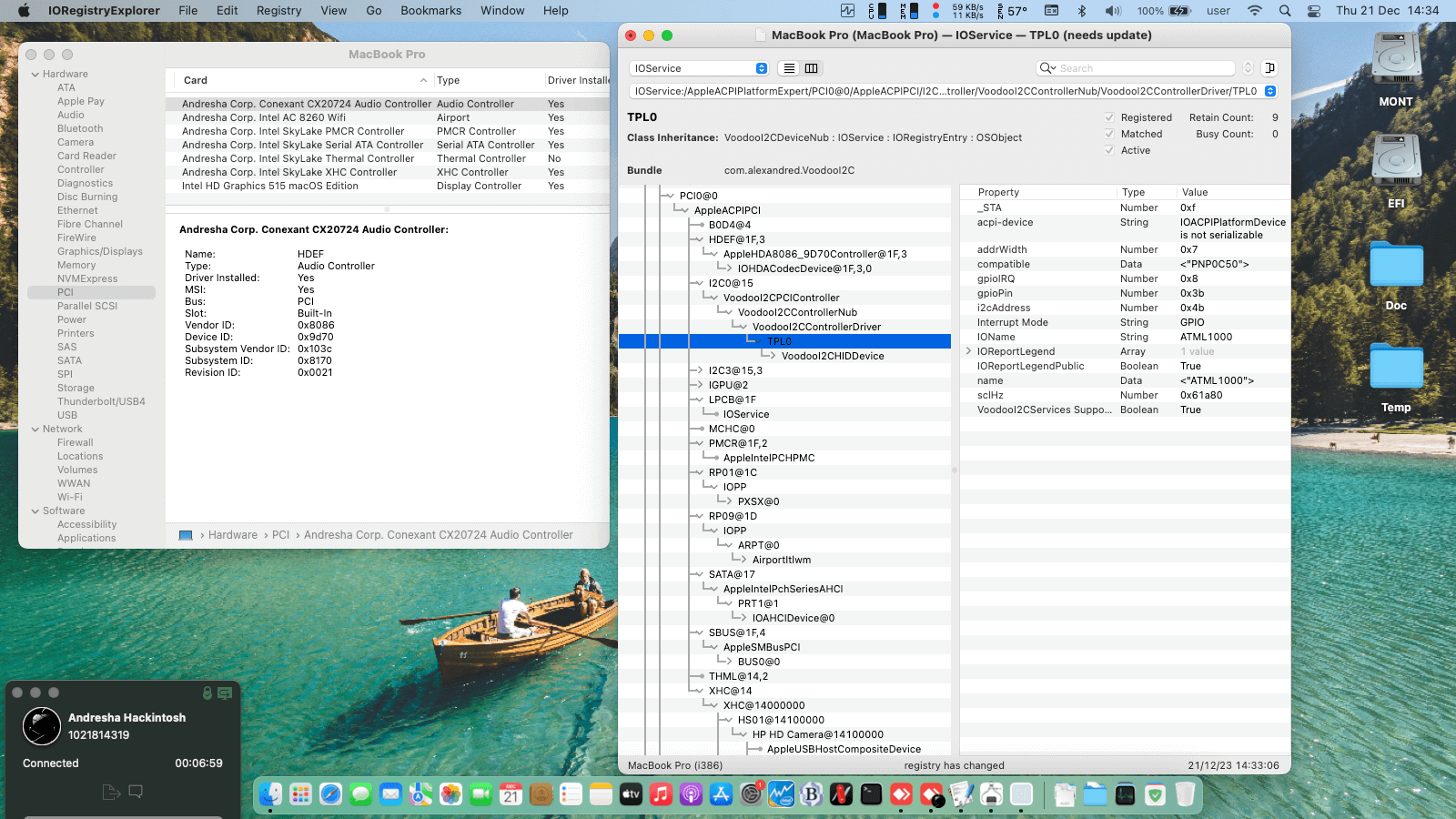 HP EliteBook Folio G1   P2C89AV (SkyLake   Intel HD 515 + I2C)   OpenCore 1