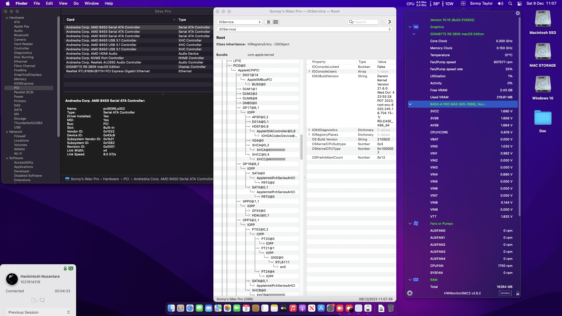 MSI B450 A PRO MAX + AMD Ryzen 5 5600G + Gigabyte R9 280X   OpenCore 1