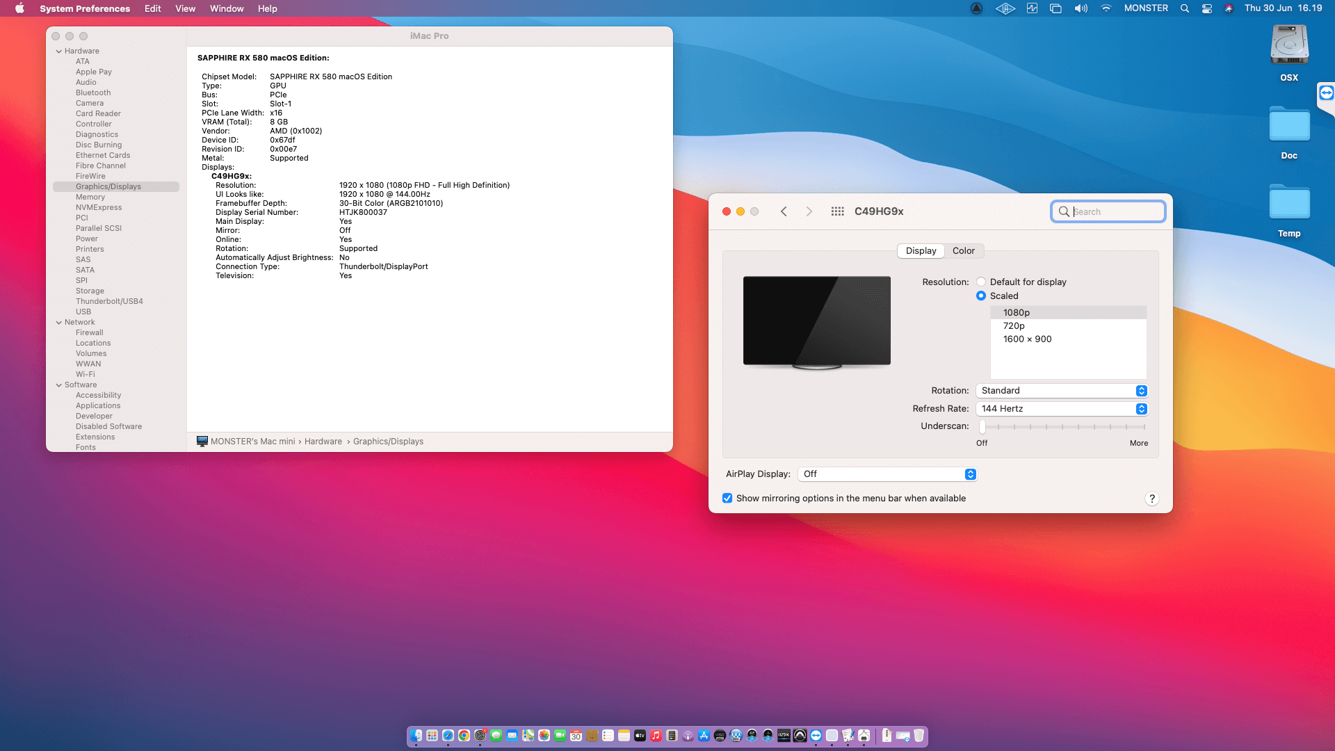 Gigabyte X299 Aorus Gaming 7 + Intel Core i9 7940X + Sapphire RX 580   OpenCore 4