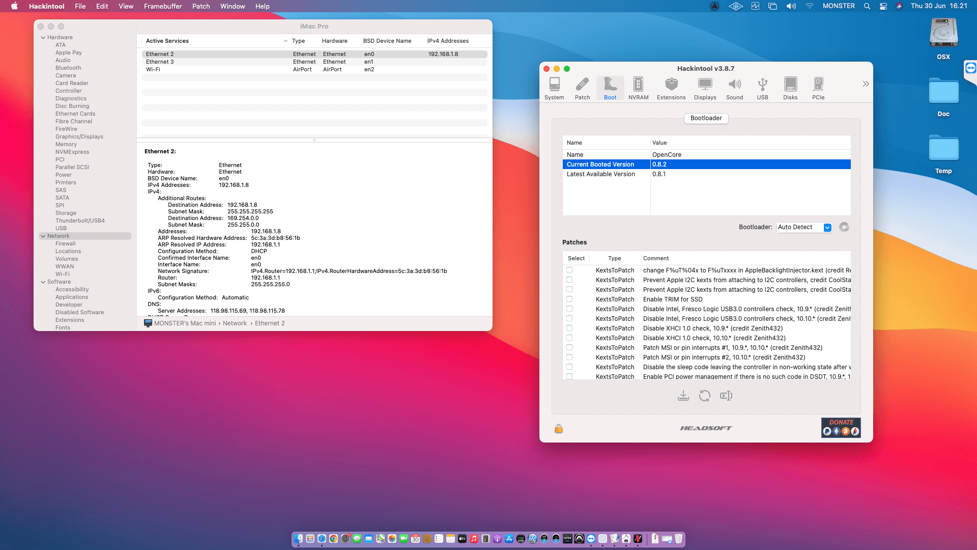 Gigabyte X299 Aorus Gaming 7 + Intel Core i9 7940X + Sapphire RX 580   OpenCore 8