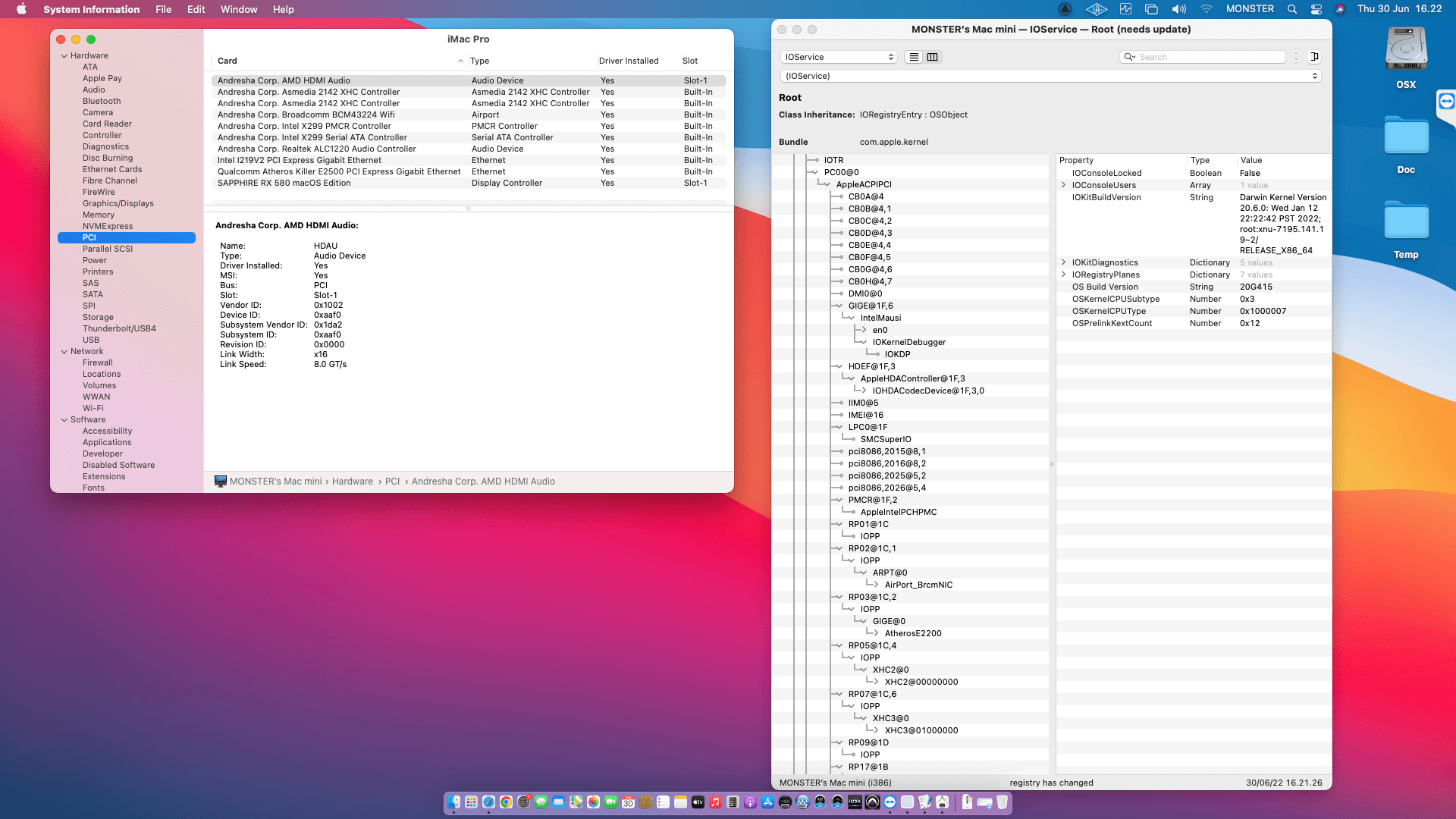 Gigabyte X299 Aorus Gaming 7 + Intel Core i9 7940X + Sapphire RX 580   OpenCore 9