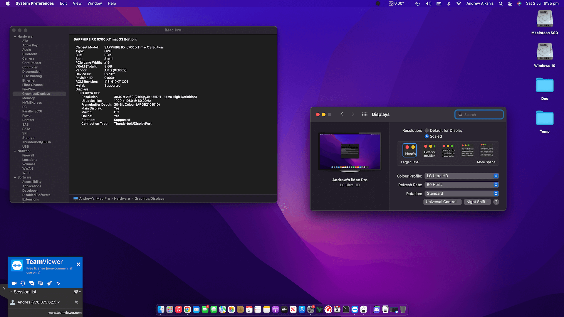 Gigabyte Z490I Aorus Ultra + Intel Core i9 10900KF + Sapphire Radeon RX 5700XT OpenCore 4