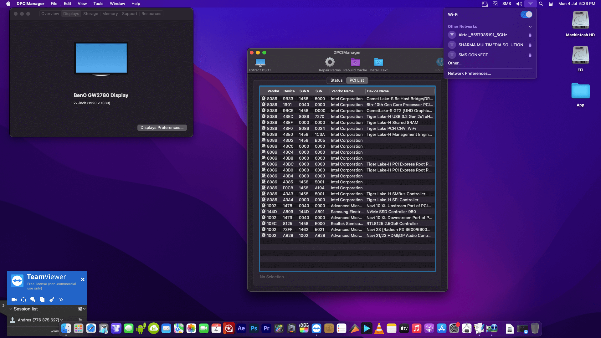 Gigabyte Z590 UD AC + Intel Core i9 10900K + MSI RX 6600 XT   OpenCore 2