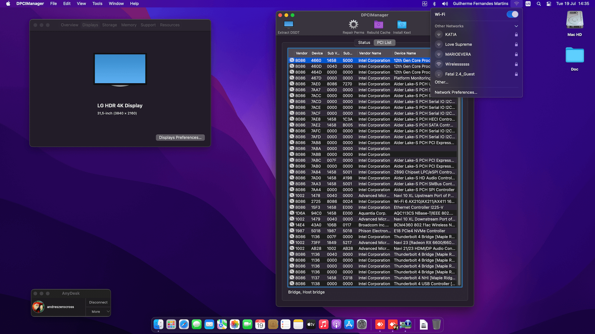 Gigabyte Z690 Aero D + Intel Core i9 12900KF + Asrock RX 6600   OpenCore 2