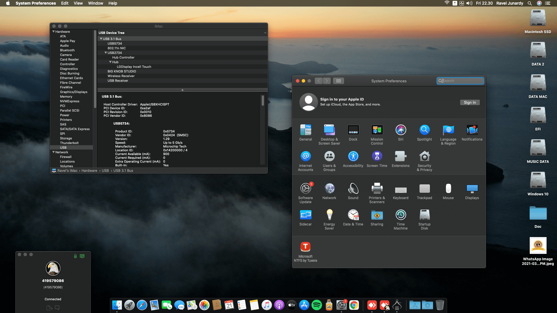 Gigabyte Z390 D + Intel Core i9 9900K + Sapphire RX 580 OpenCore 1