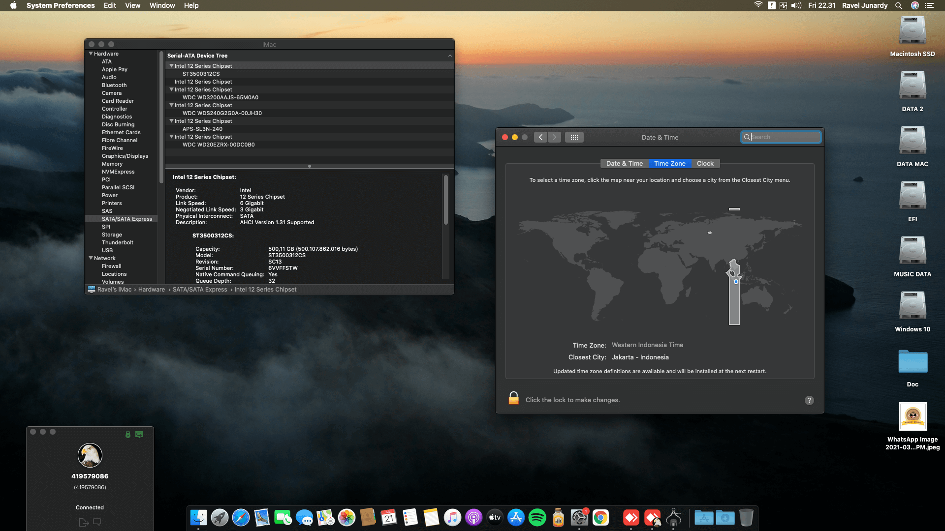 Gigabyte Z390 D + Intel Core i9 9900K + Sapphire RX 580 OpenCore 1
