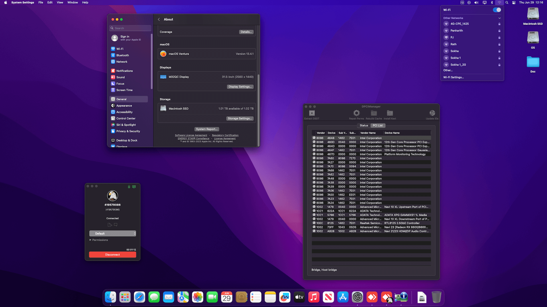 MSI MAG B760M Mortar Wifi DDR4 + Intel Core i5 13400F + Asus RX 6600   OpenCore 1