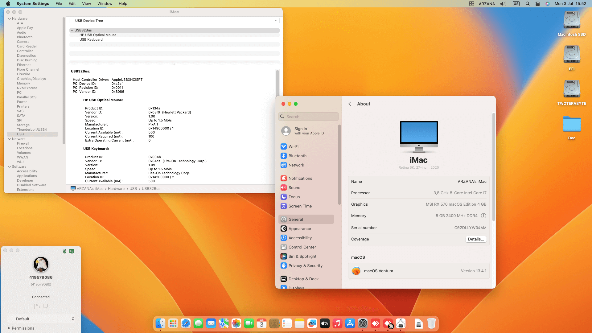 MSI PRO H410M B + Intel Core i7 10700K + MSI RX 570   OpenCore 1