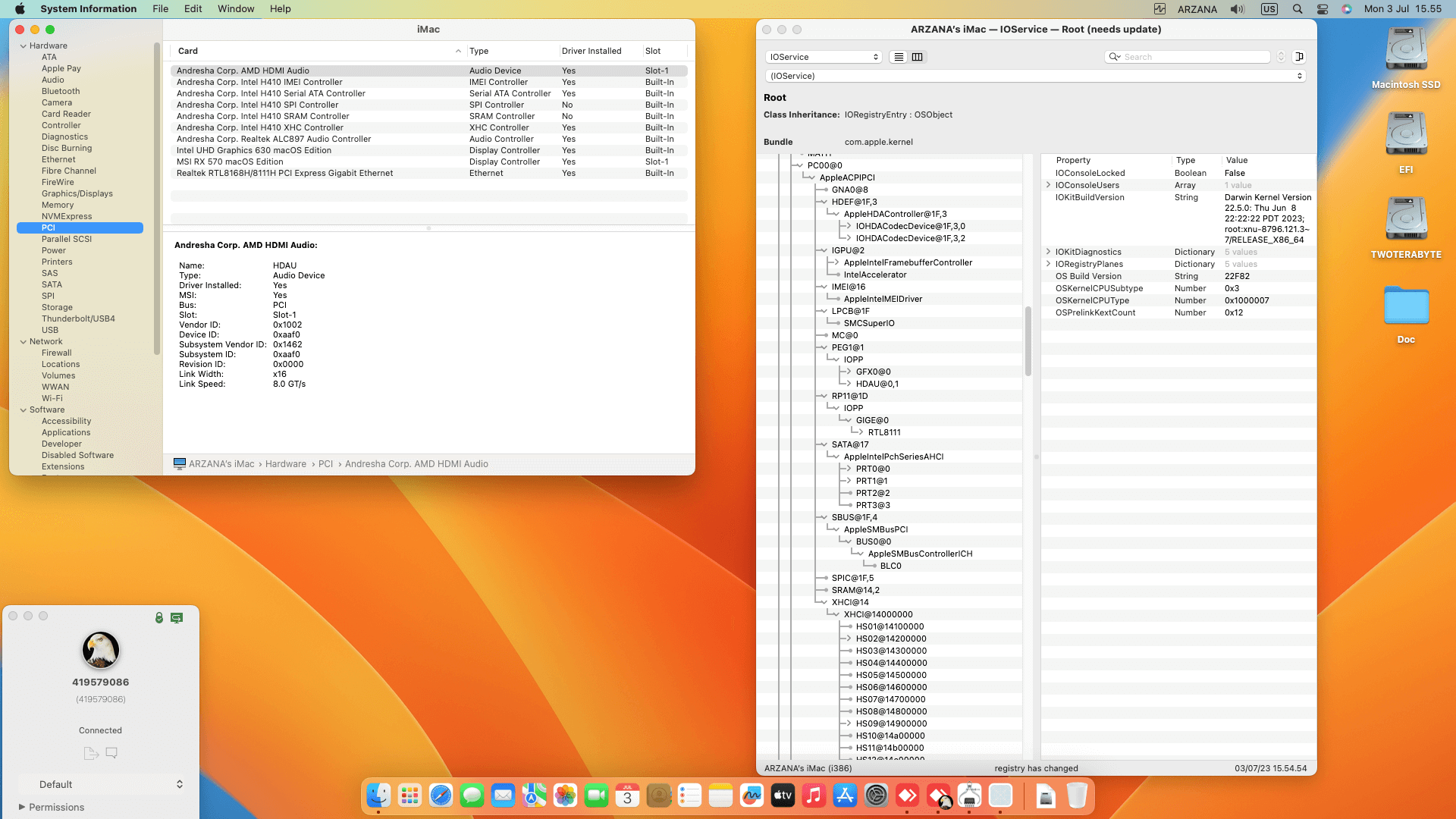 MSI PRO H410M B + Intel Core i7 10700K + MSI RX 570   OpenCore 1