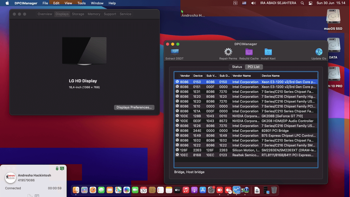 Varro B75 + Intel Core i5 3570 + Asus GT 710   OpenCore 1