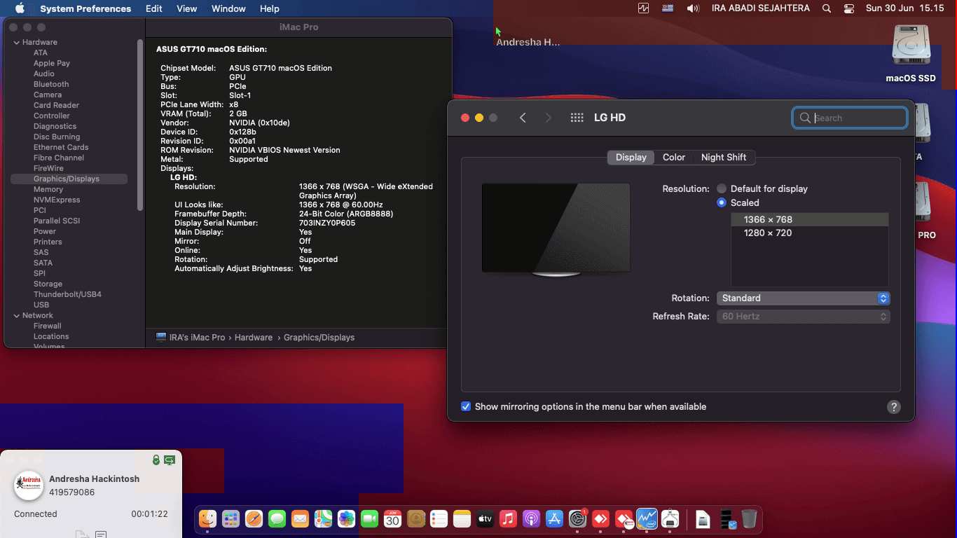 Varro B75 + Intel Core i5 3570 + Asus GT 710   OpenCore 1