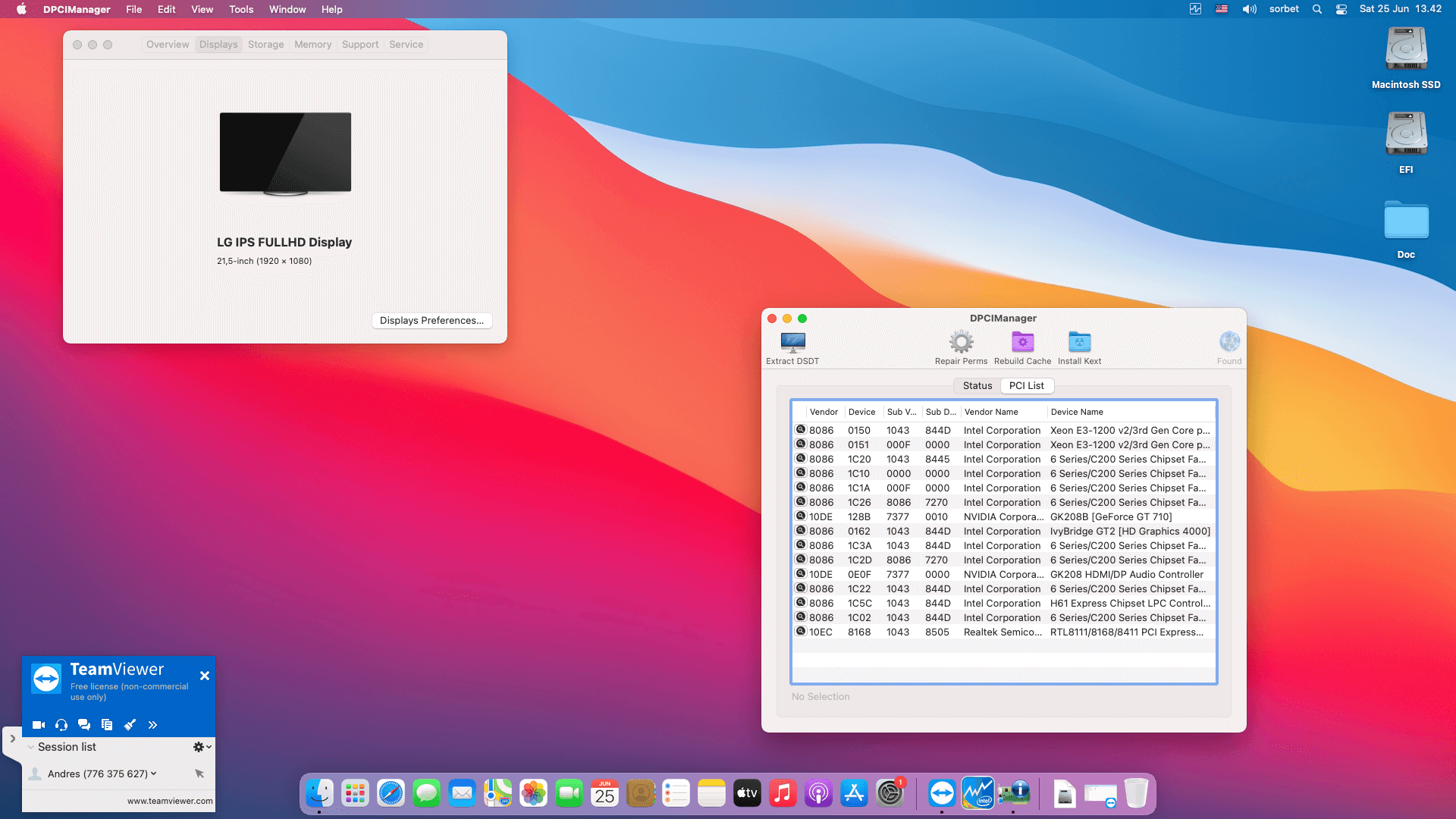 Asus H61M K + Intel Core i5 3330 + Colorful GT710   OpenCore 2
