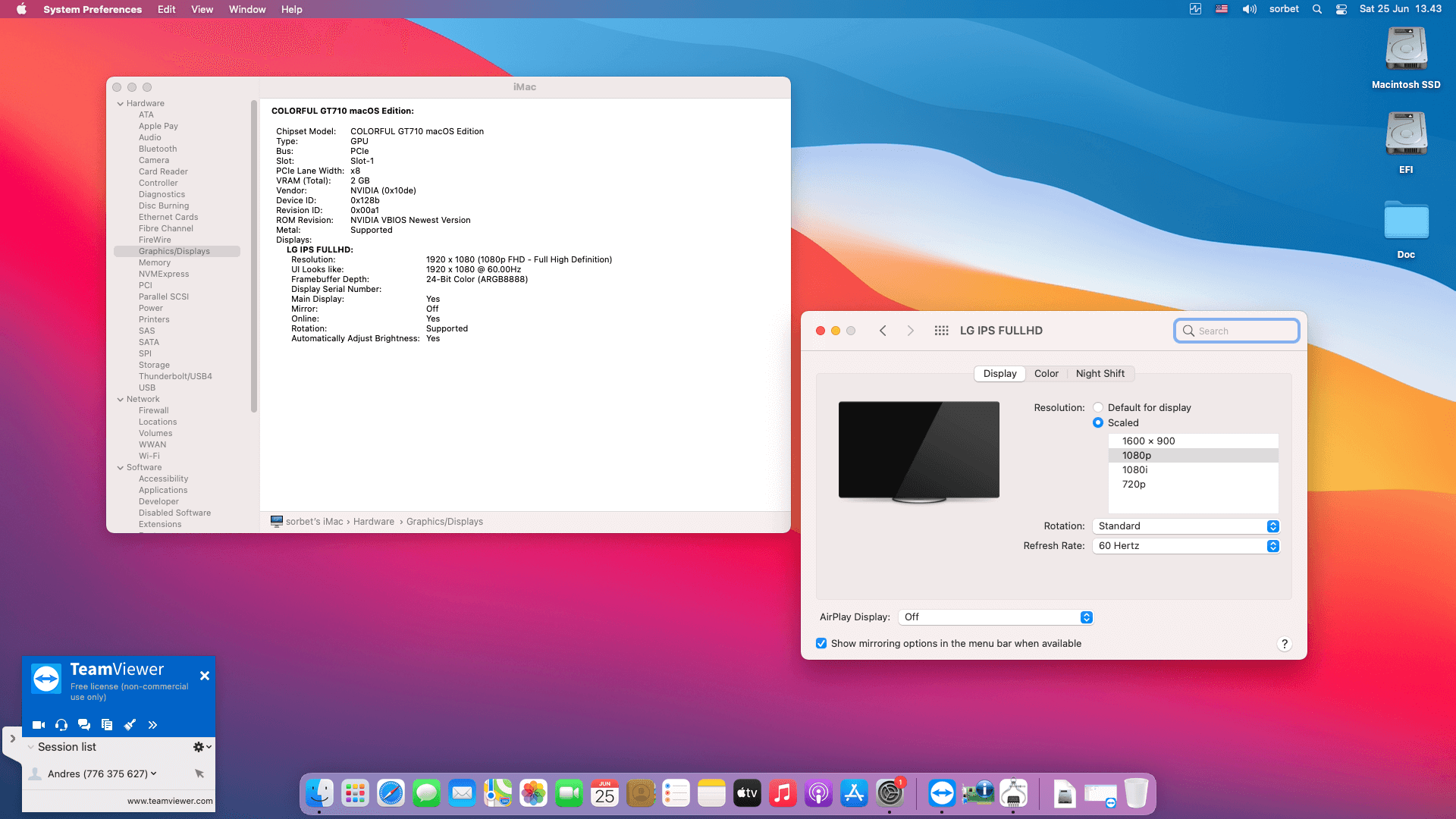 Asus H61M K + Intel Core i5 3330 + Colorful GT710   OpenCore 4