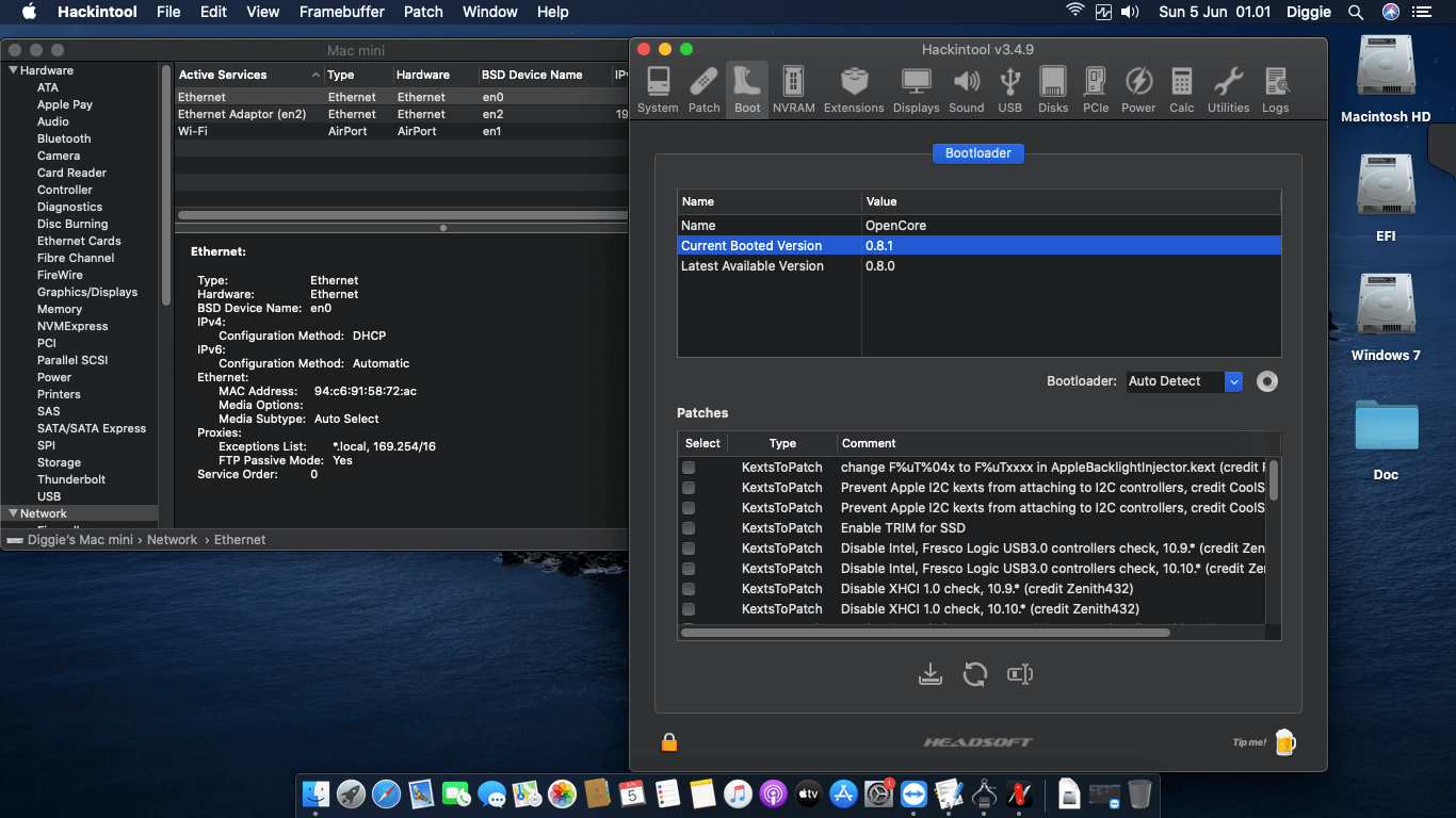 ECS H81H3 M4 + Intel Core i3 4170   OpenCore 9