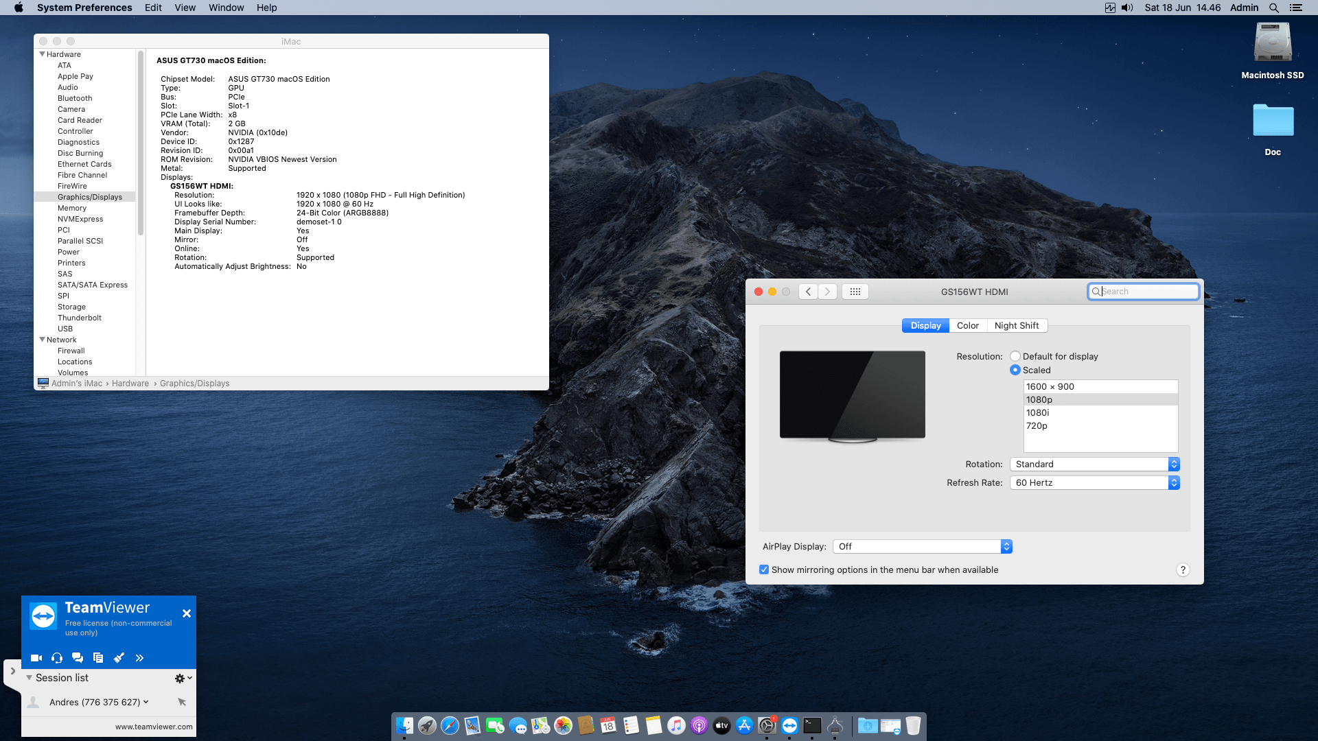 Gigabyte B460M DS3H V2 + Intel Core i7 10700 + ASUS GT 730   OpenCore 4