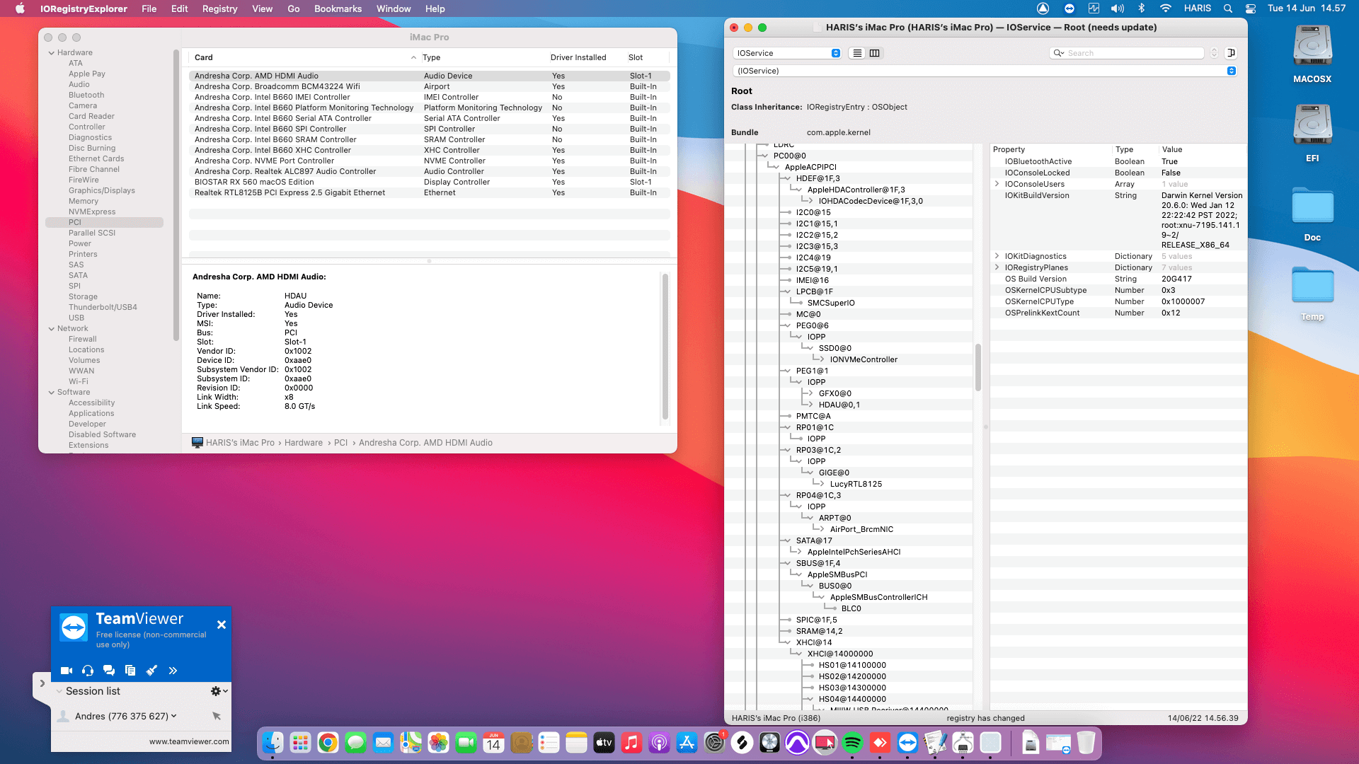Gigabyte B660M DS3H AX DDR4 + Intel Core i7 12700F + Biostar RX 560   OpenCore 9