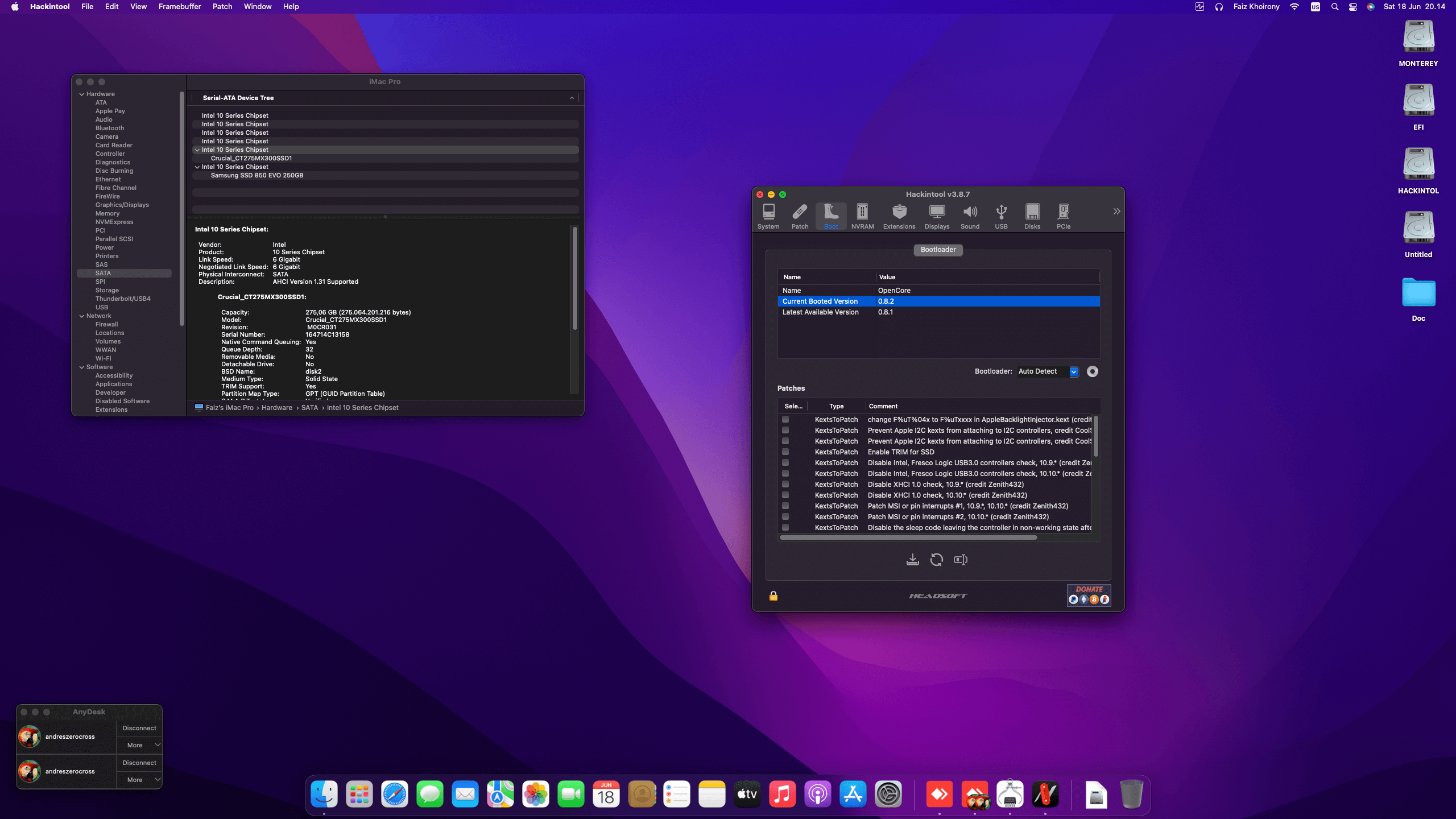 Gigabyte GA Z270X Gaming K5 + Intel Core i7 7700K + MSI RX 6600 XT   OpenCore 8
