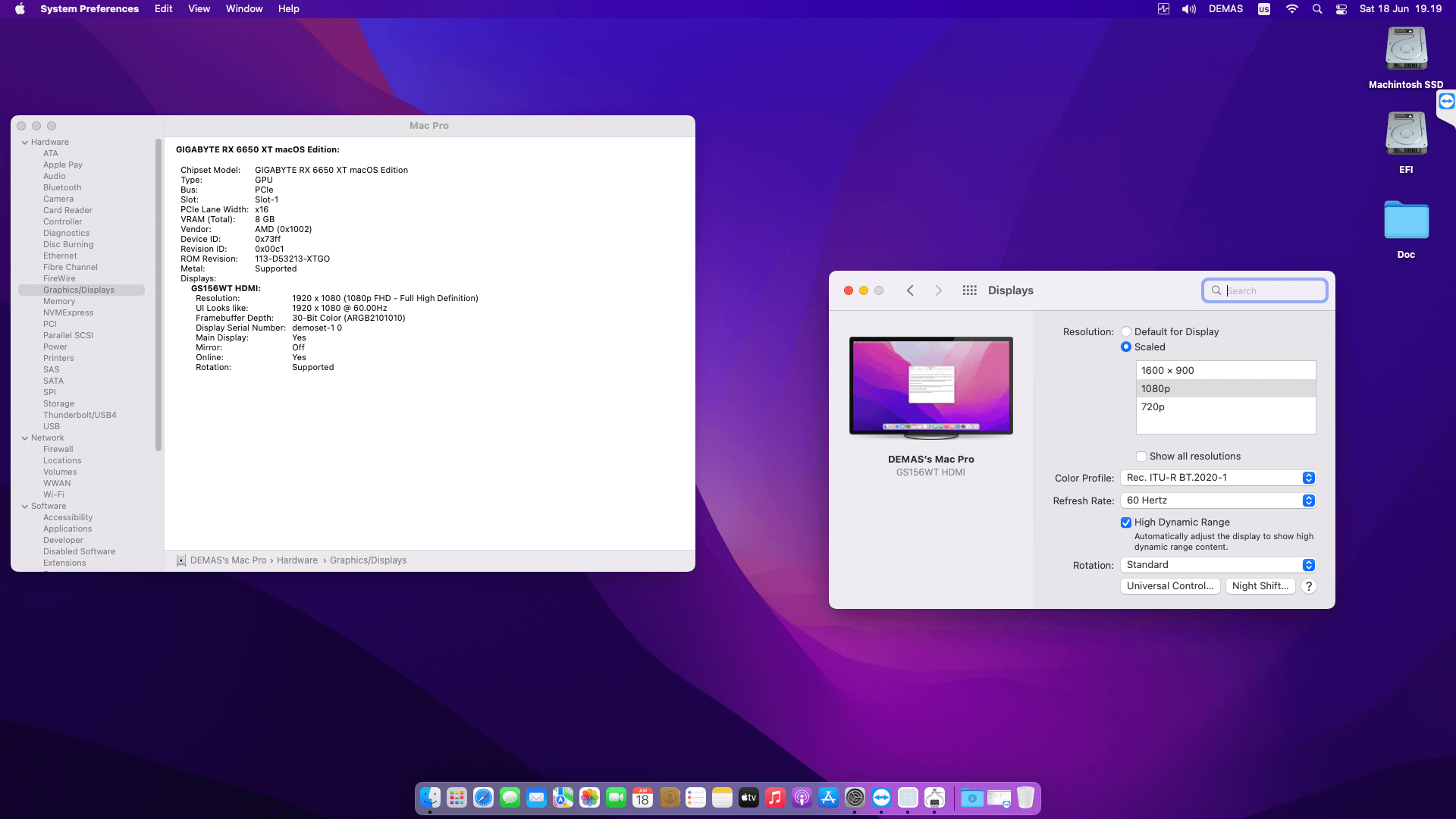 Gigabyte Z690 Aero D + Intel Core i9 12900KF + Gigabyte RX 6650 XT   OpenCore 4