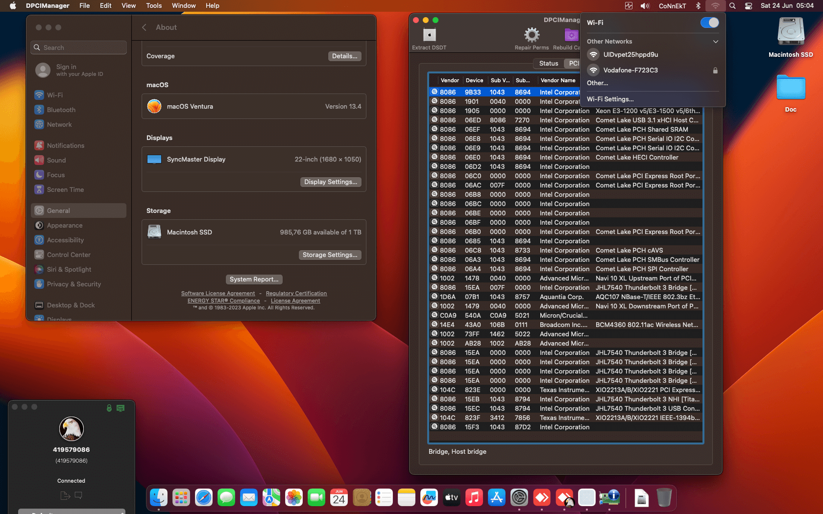 Asus ProArt Z490 Creator 10G + Intel Core i9 10900K + MSI RX 6600   OpenCore 1