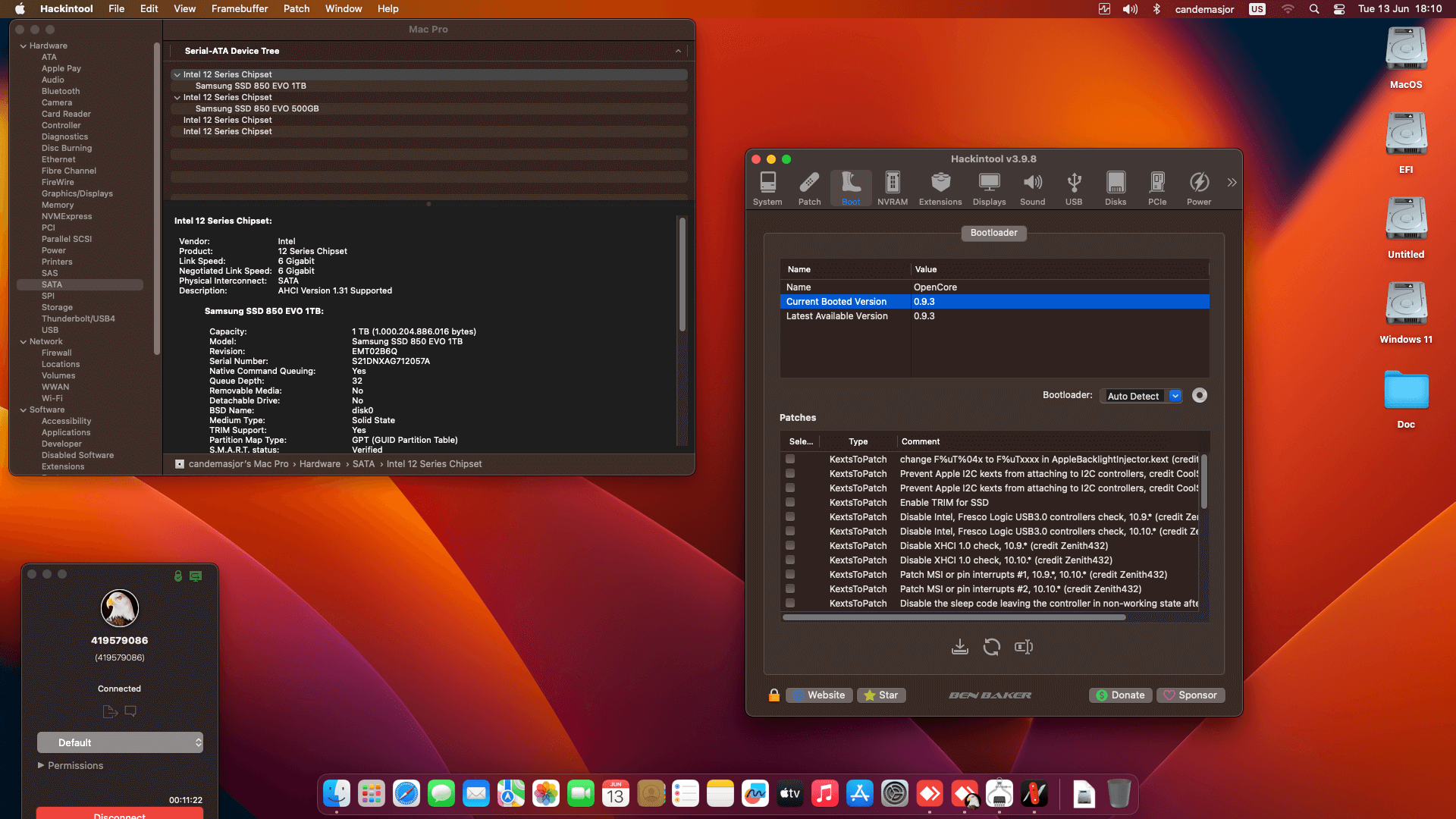 Asus ROG Strix Z790 F Gaming Wifi + Intel Core i9 13900K + Asus RX 6800 XT   OpenCore 1