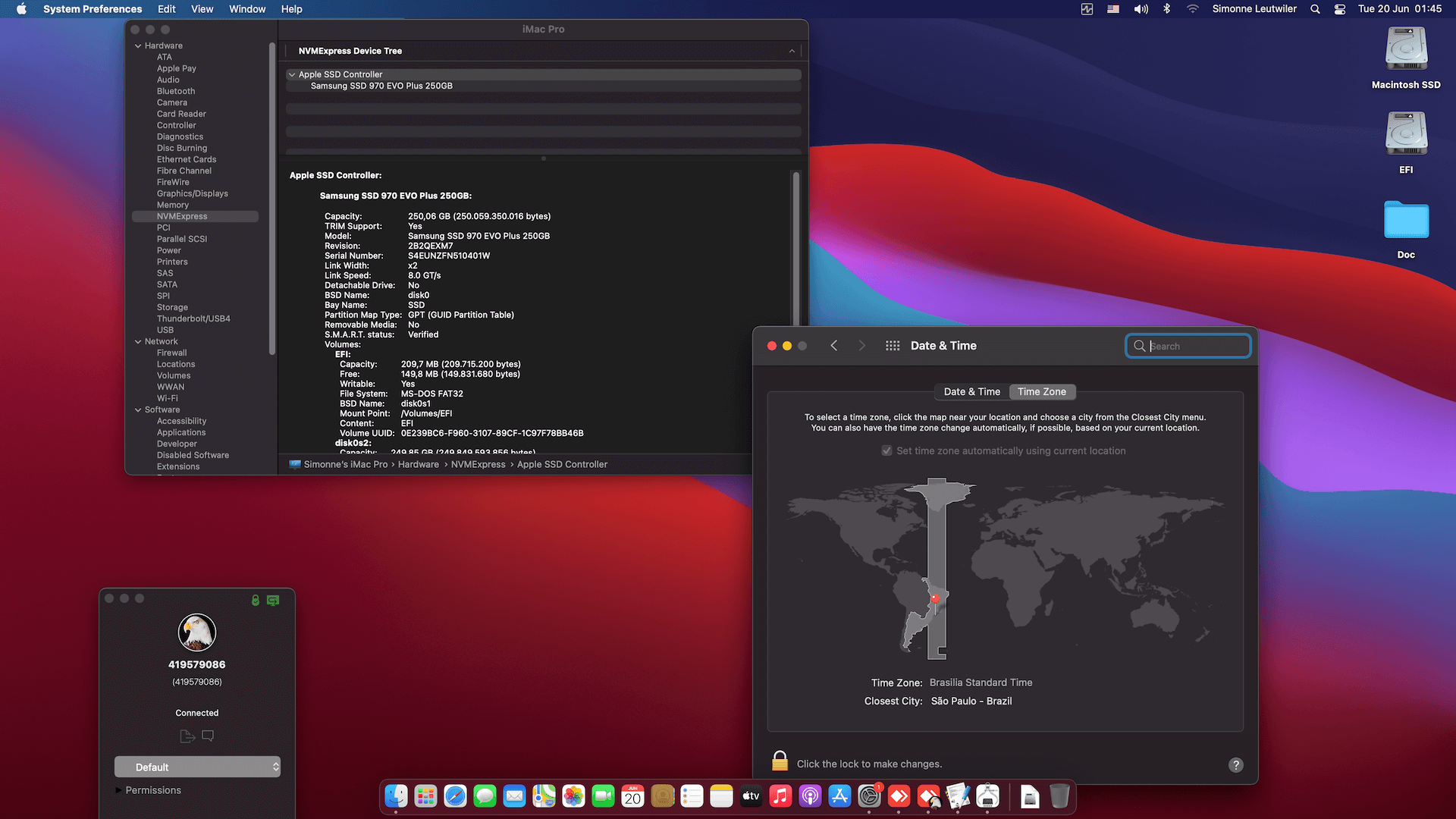 Gigabyte H410M DS2V + Intel Core i7 10700KF + OEM Nvidia GT710   OpenCore 1