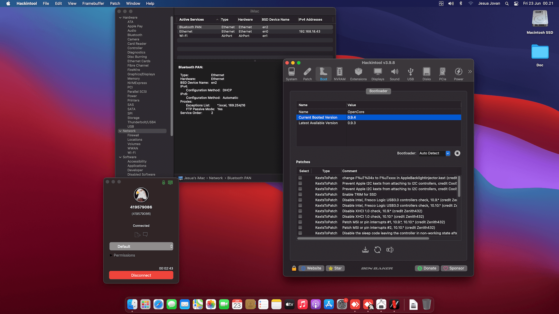 MSI MAG B365M Mortar + Intel Core i3 9100 + Asus GT 710   OpenCore 1
