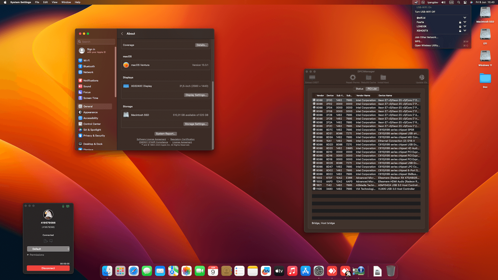 MSI X99S SLI PLUS + Intel Core i7 5930K + Sapphire RX 580 2nd   OpenCore 1