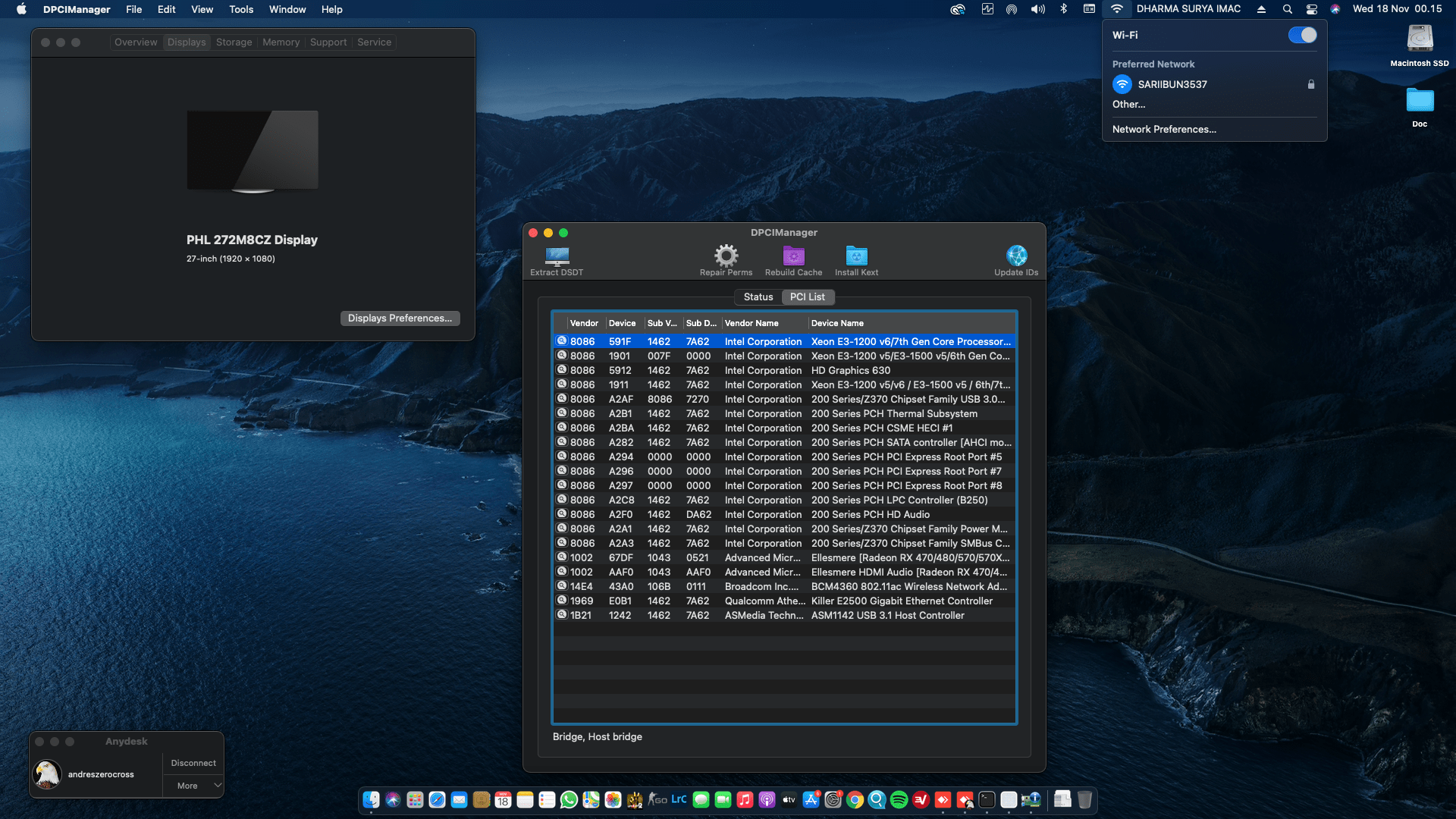 MSI B250M Gaming M3 2nd + Intel Core i7 7700 + Asus RX 580   OpenCore 2