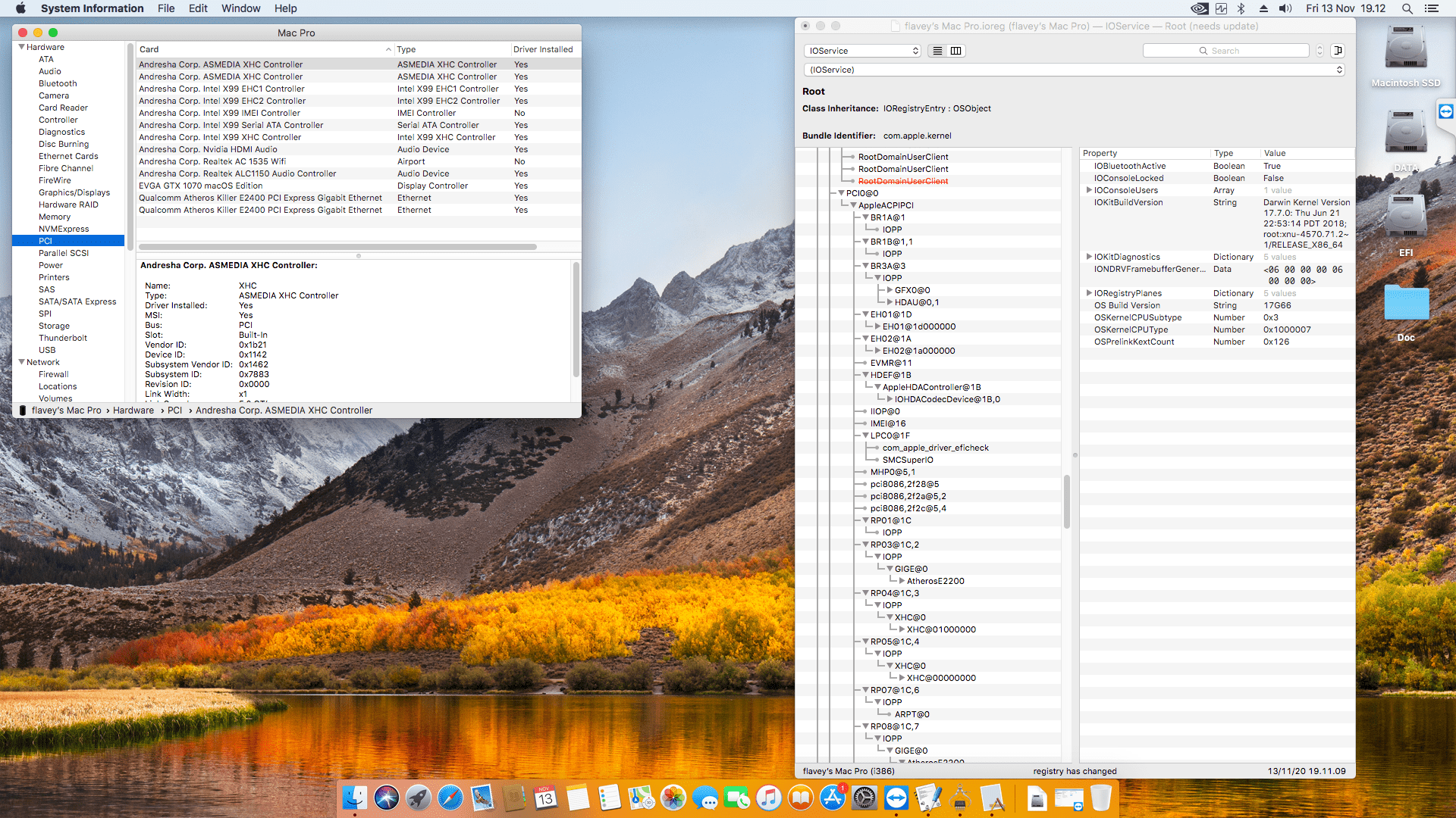 MSI X99A Godlike Gaming + Intel Core i7 5820K + EVGA GTX 1070   OpenCore 9
