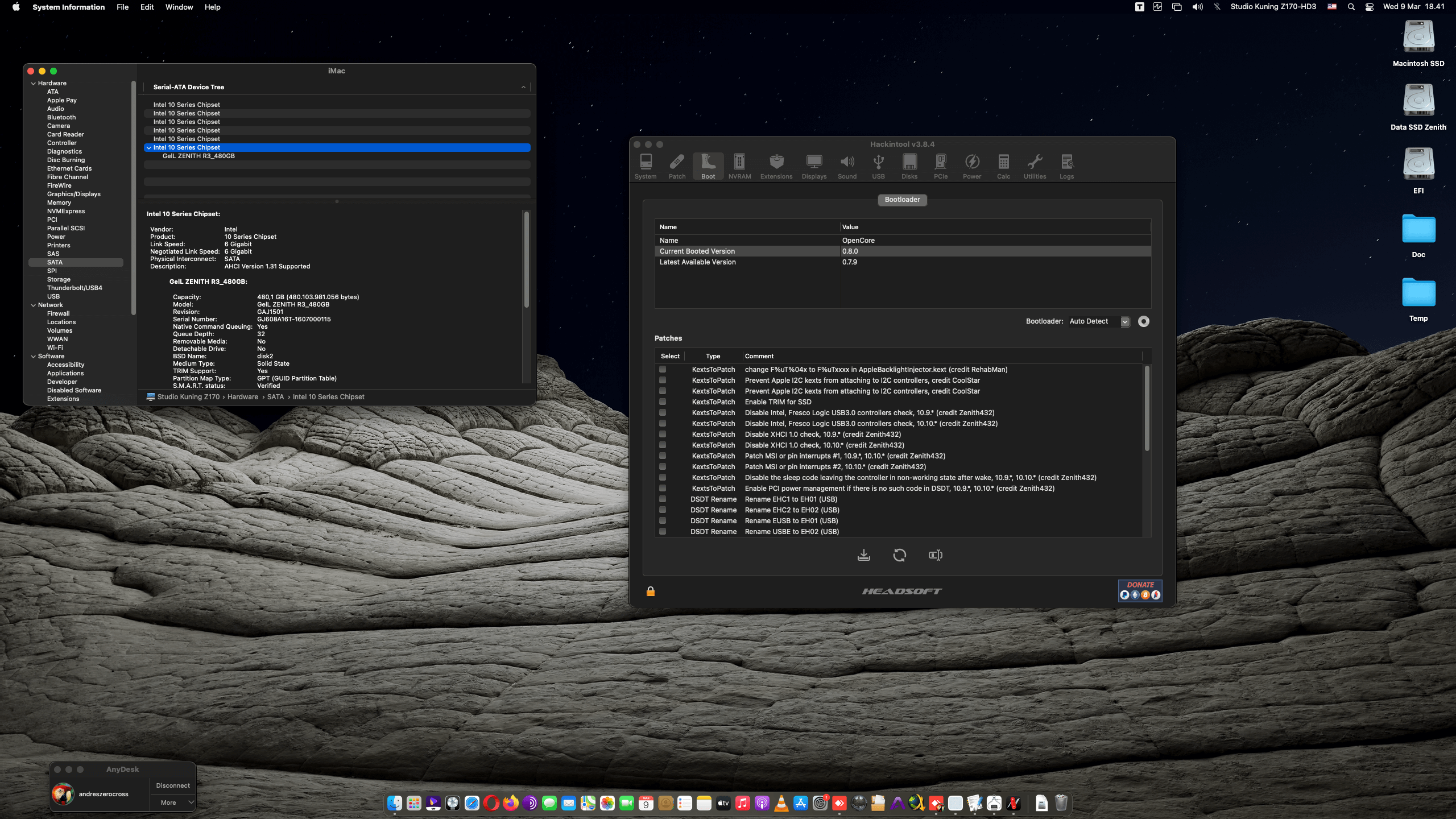 Gigabyte GA Z170 HD3 + Intel Core i7 6700 + Gigabyte GT740   OpenCore 7