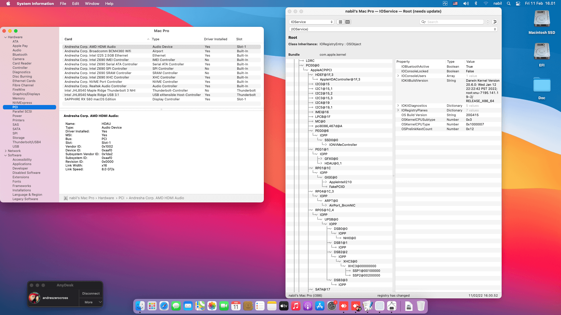 Gigabyte Z690 Aorus Pro + Intel Core i9 12900KF + Sapphire RX 580   OpenCore 9