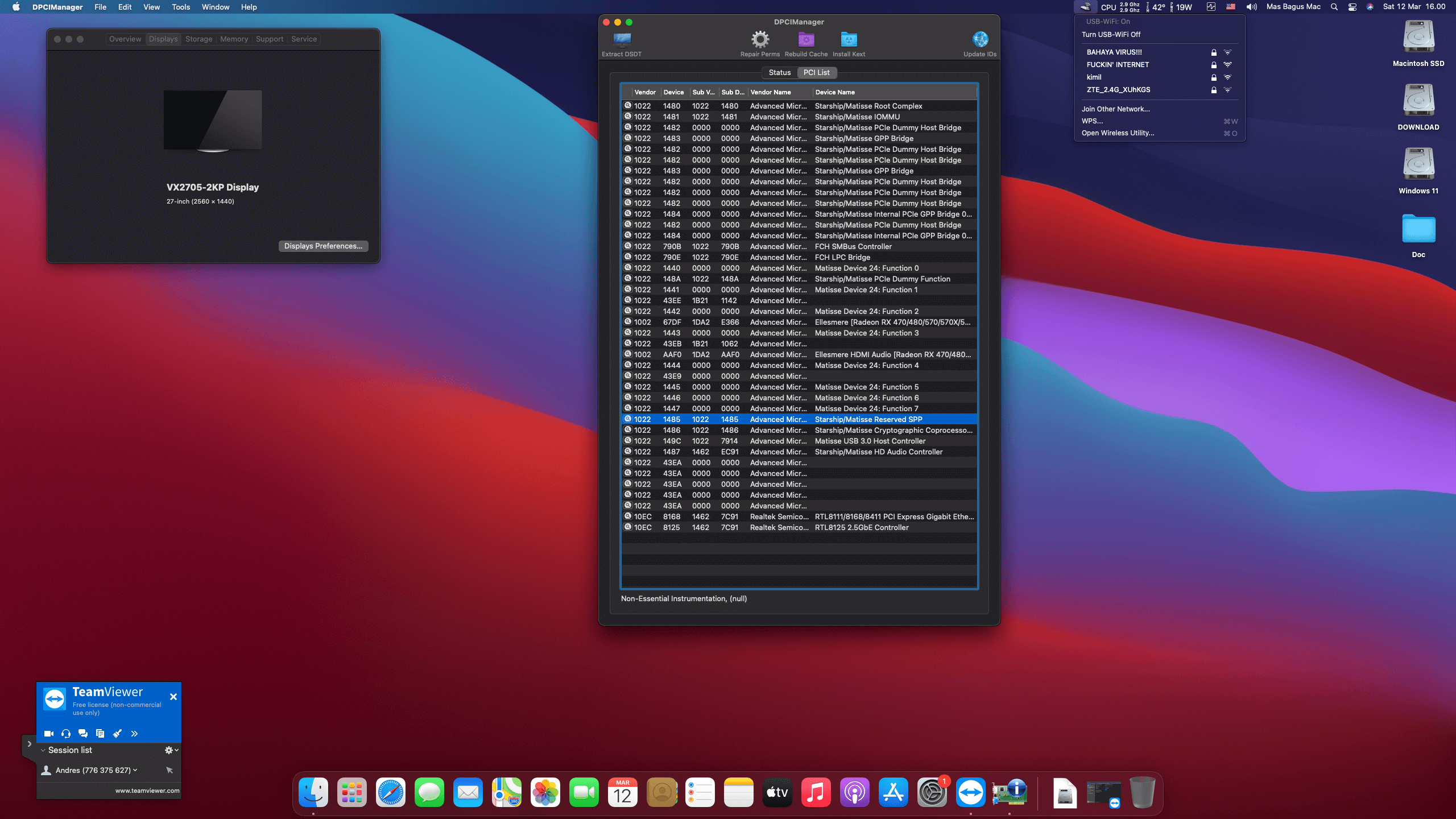 MSI MAG B550 Tomahawk + AMD Ryzen 5 3600 + Asus STRIX OC RX 570   OpenCore 2
