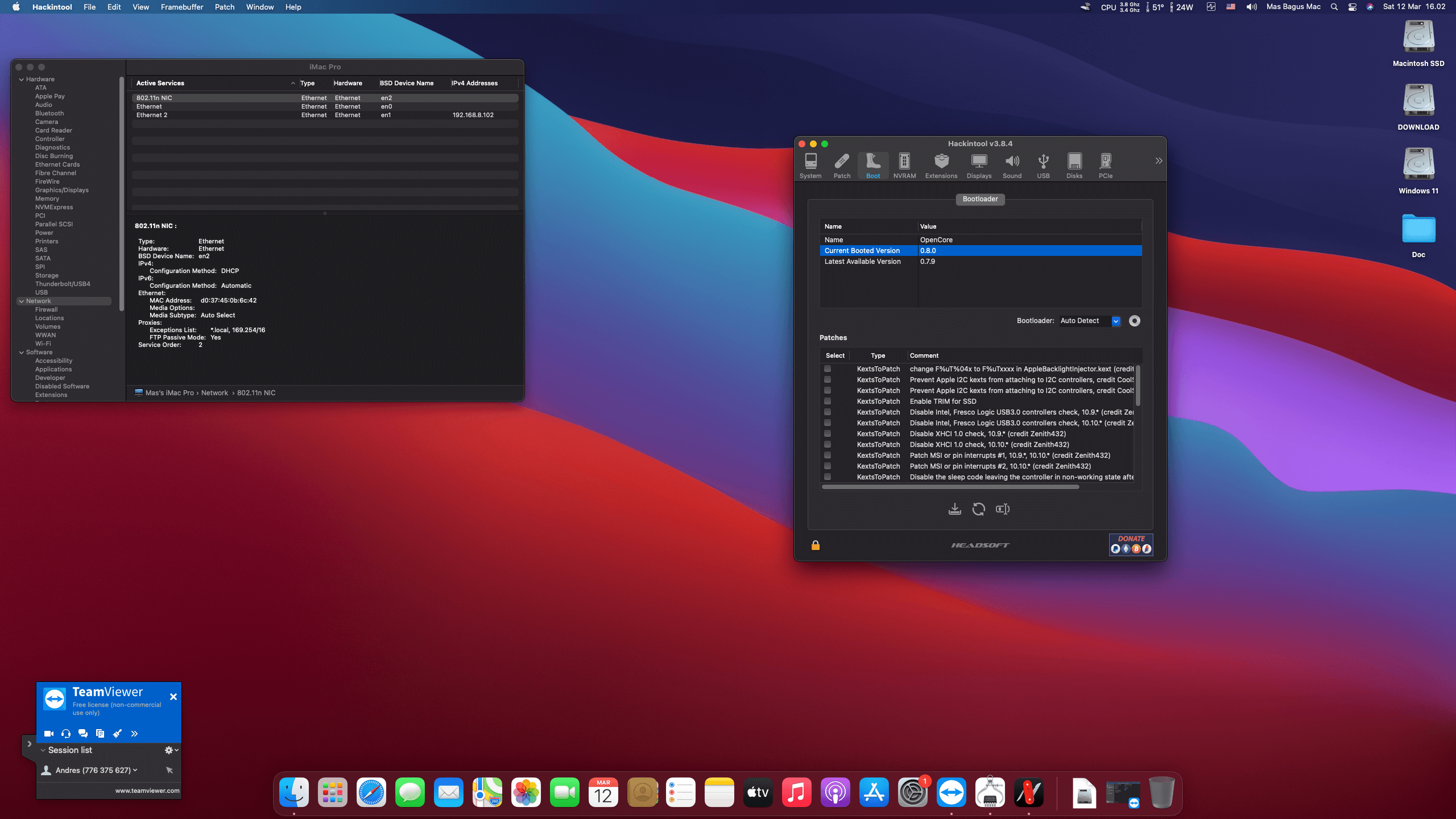 MSI MAG B550 Tomahawk + AMD Ryzen 5 3600 + Asus STRIX OC RX 570   OpenCore 8