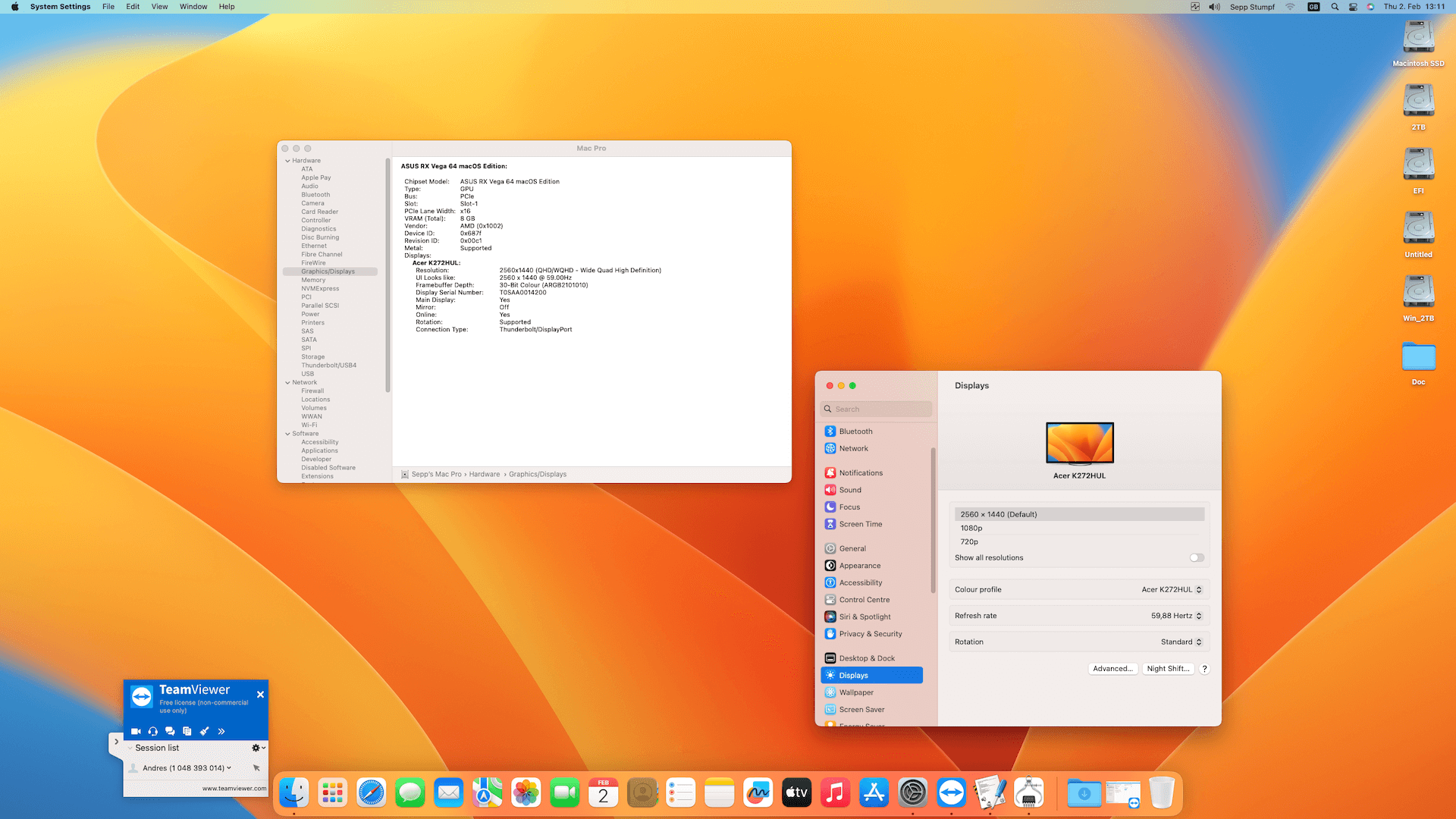Asus Prime Z490M Plus + Intel Core i7 10700 + Asus RX Vega 64   OpenCore 5