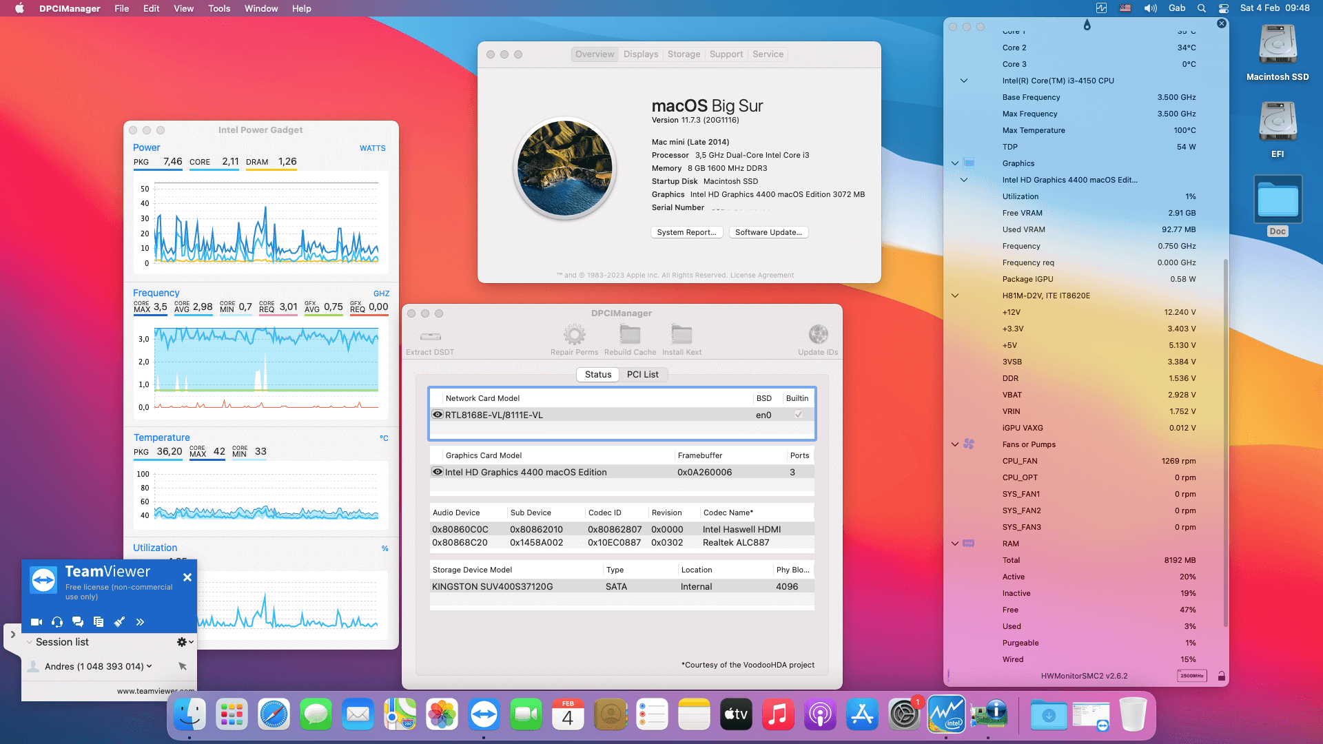Gigabyte GA H81M D2V + Intel Core i3 4150   OpenCore 1
