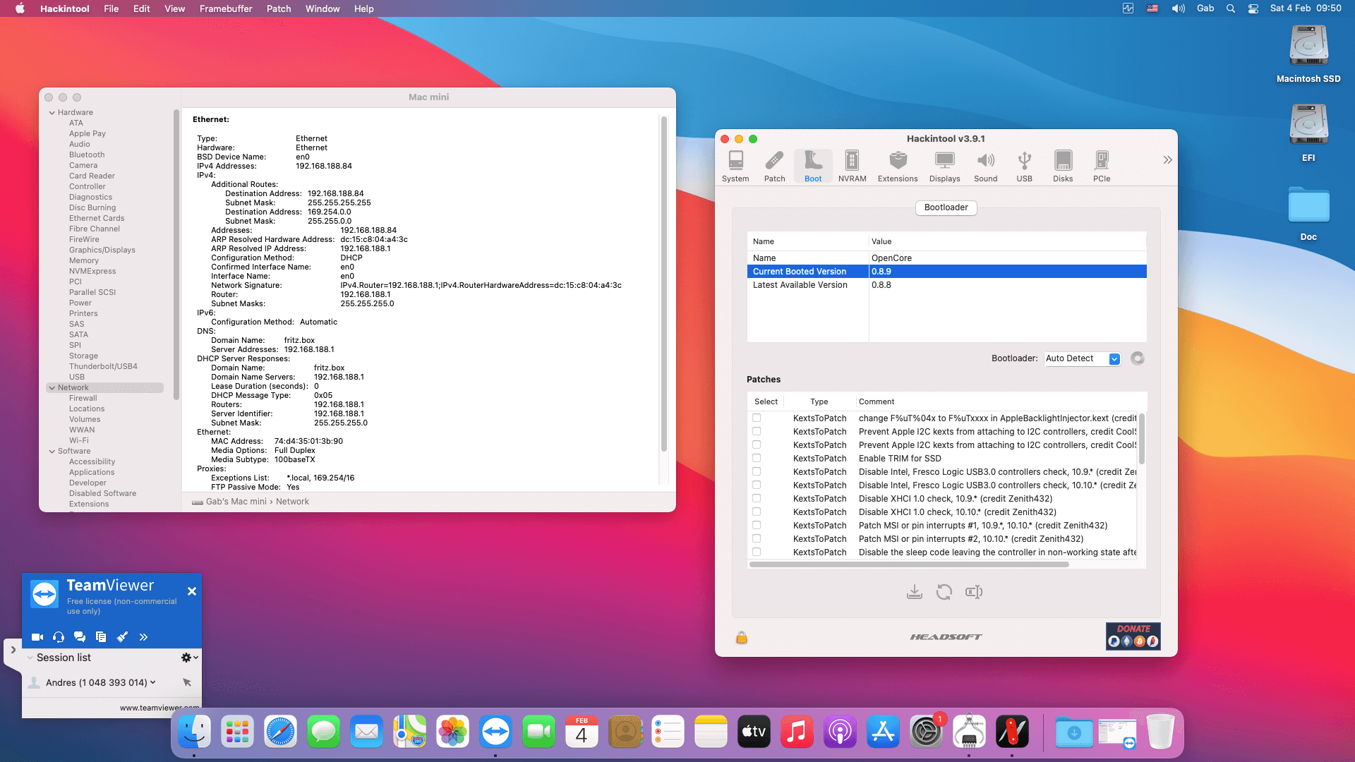 Gigabyte GA H81M D2V + Intel Core i3 4150   OpenCore 8