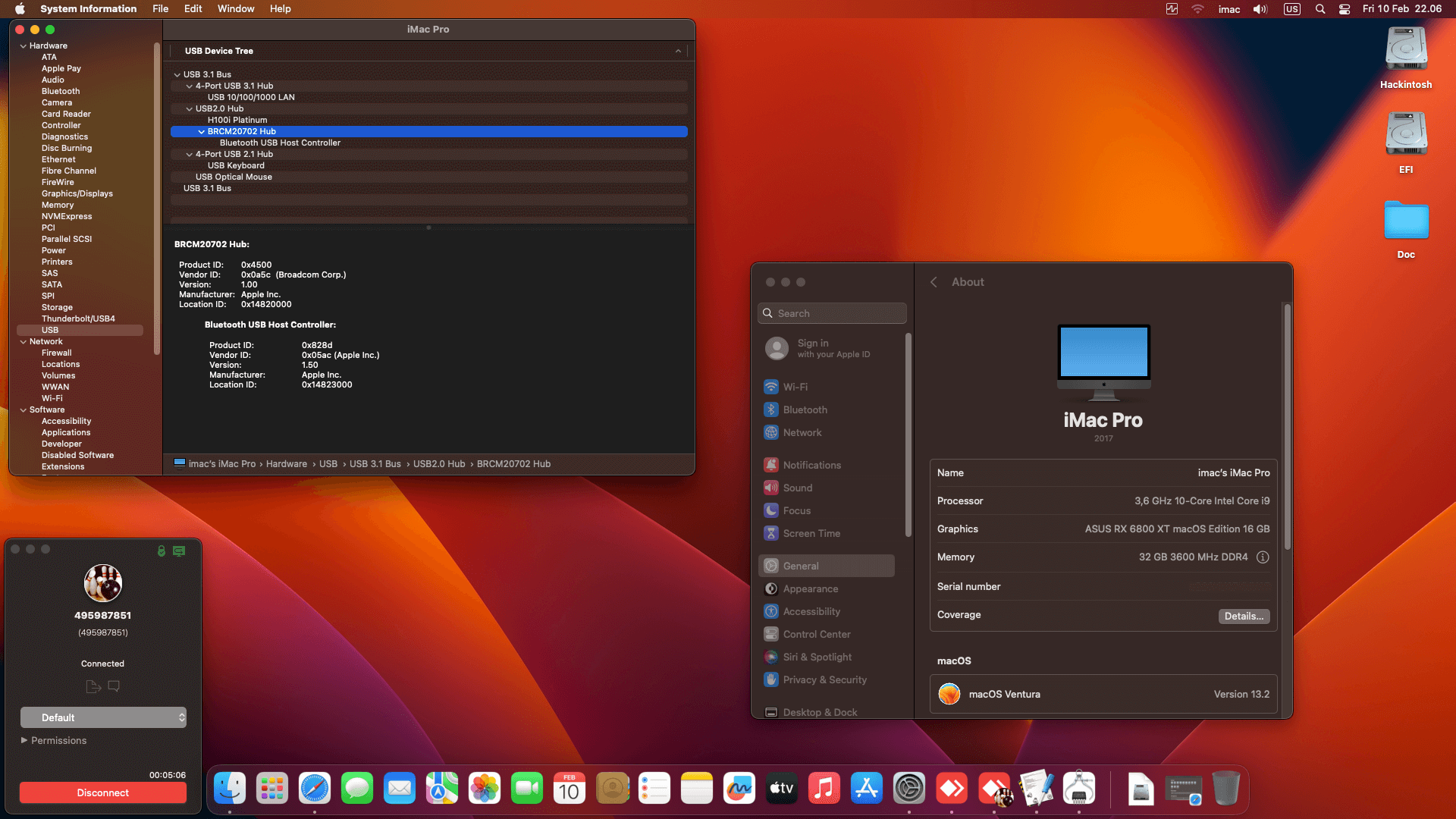 Gigabyte Z490 Vision D + Intel Core i9 10850K + Asus RX 6800 XT   OpenCore 3