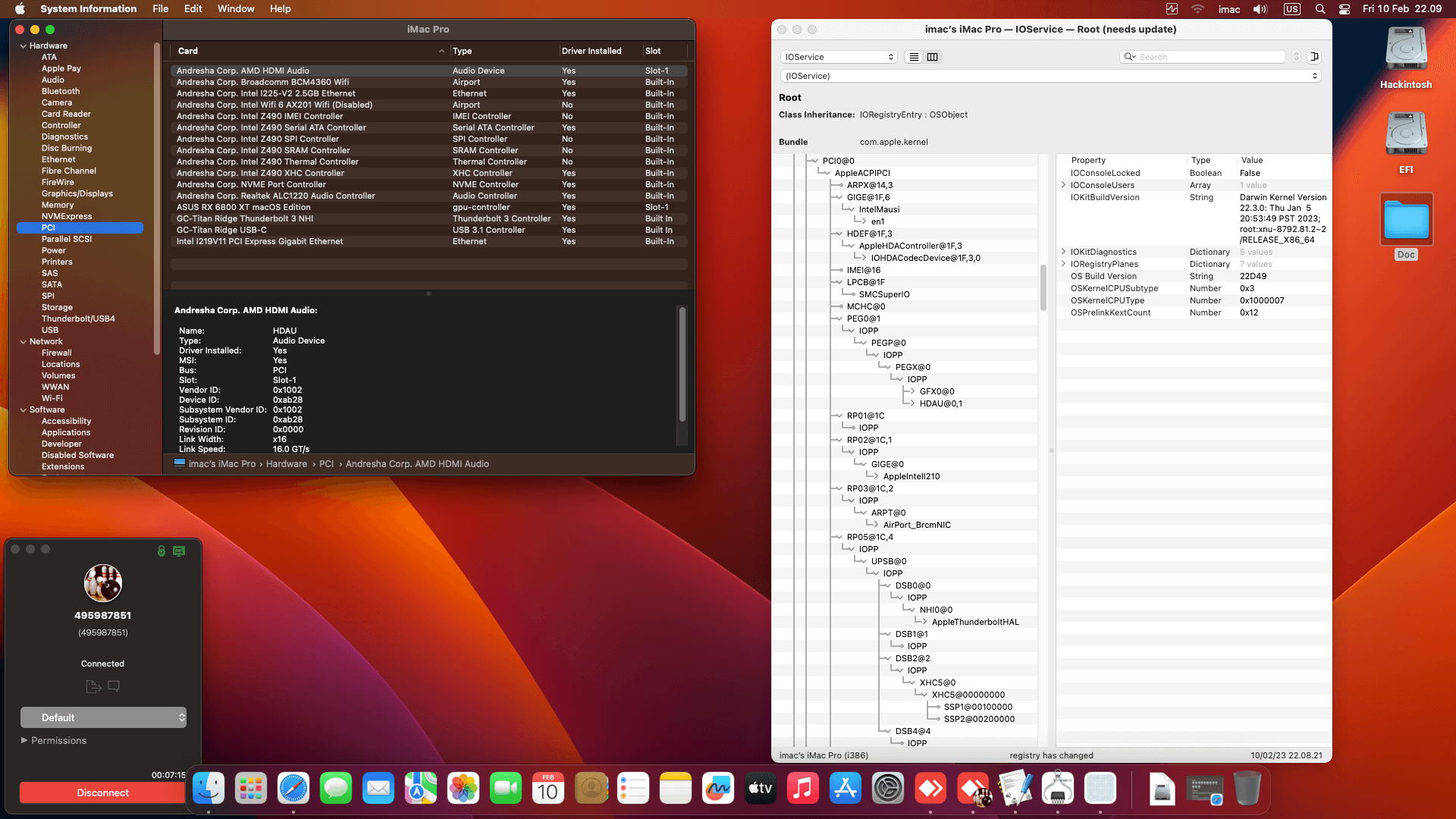 Gigabyte Z490 Vision D + Intel Core i9 10850K + Asus RX 6800 XT   OpenCore 9