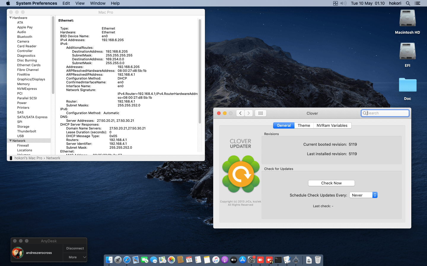 Asrock H55M LE + Intel Xeon X3430 + Gigabyte GT710   CLOVER 8
