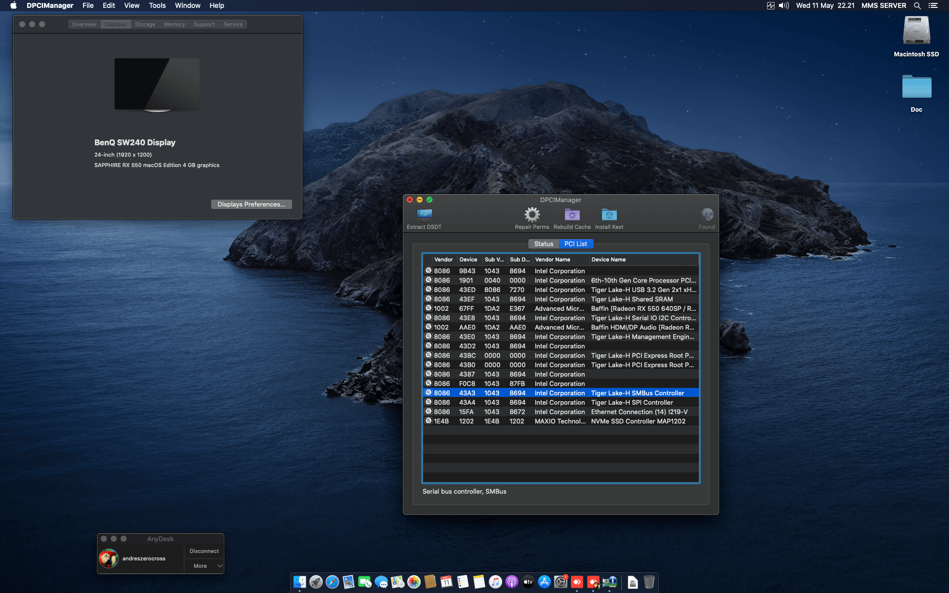 Asus Prime B560M A + Intel Core i7 10700 + Sapphire RX 550   OpenCore 2