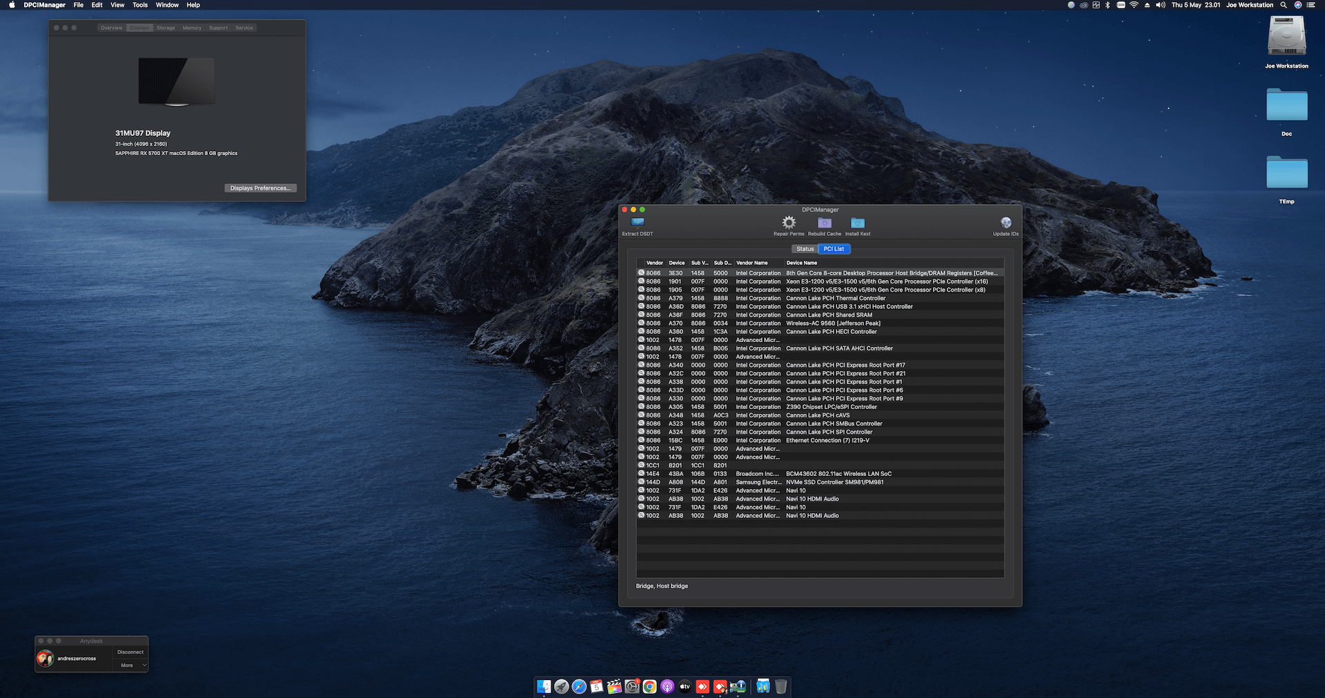 Gigabyte Z390 Aorus Ultra + Intel Core i9 9900K + Sapphire 5700 XT   OpenCore 2