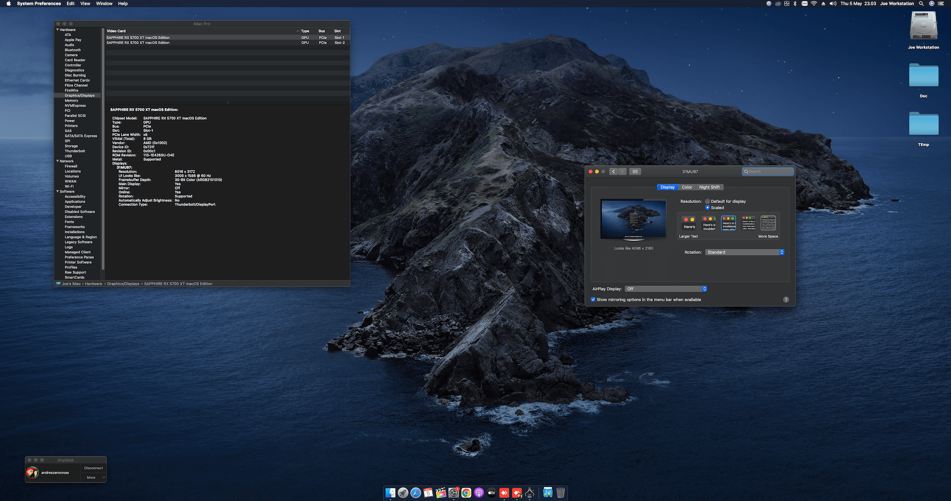 Gigabyte Z390 Aorus Ultra + Intel Core i9 9900K + Sapphire 5700 XT   OpenCore 7